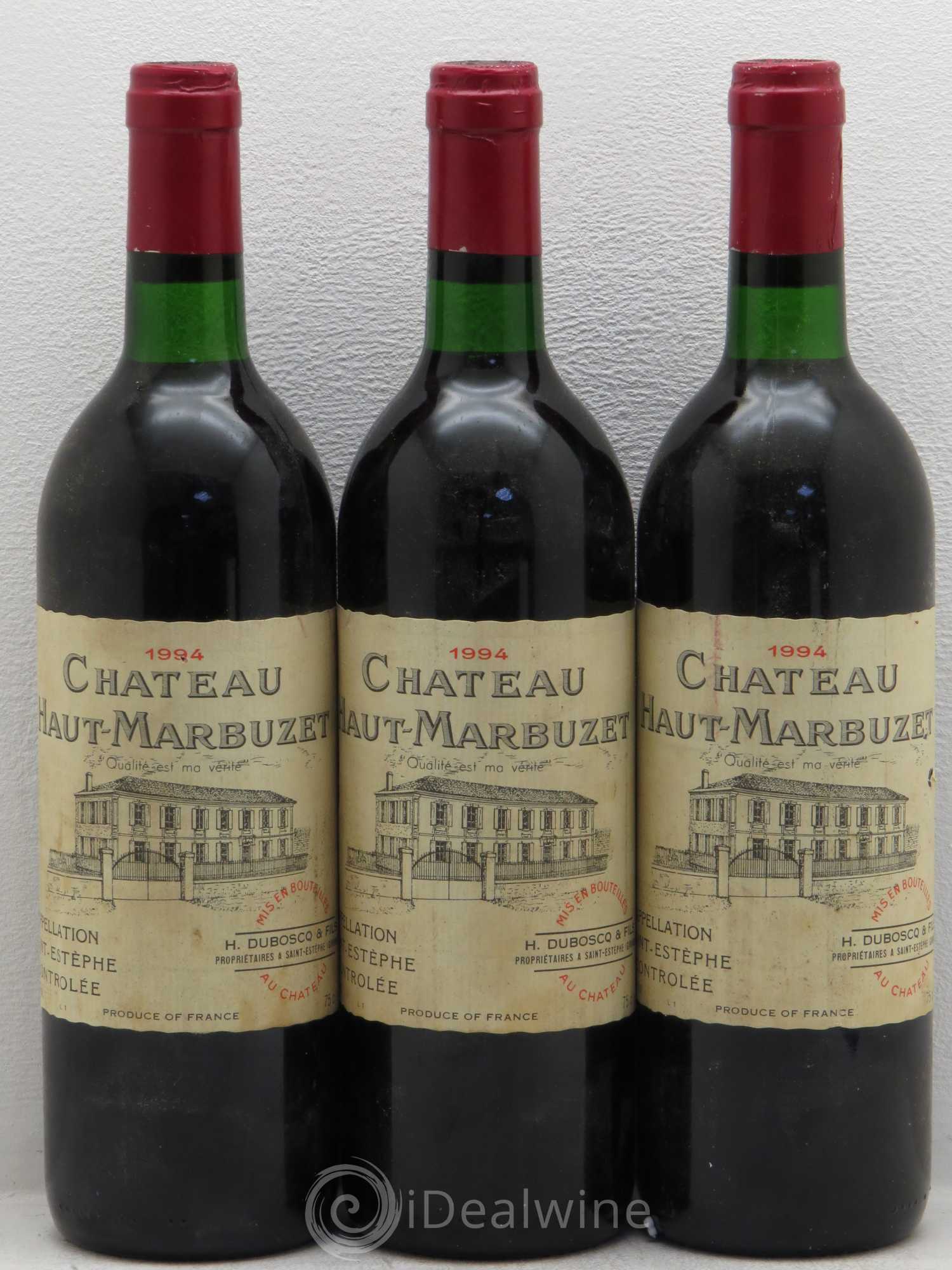 Château Haut Marbuzet 1994 - Lot de 6 bouteilles - 2