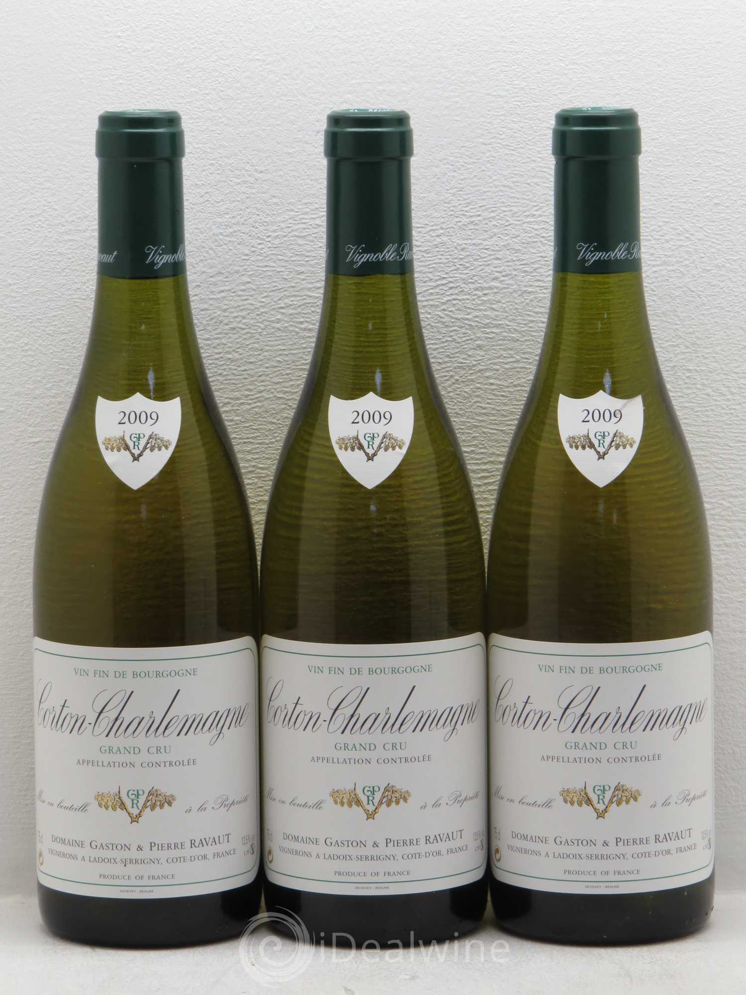 Corton-Charlemagne Grand Cru Ravaut G et P 2009 - Lot de 3 bouteilles - 0