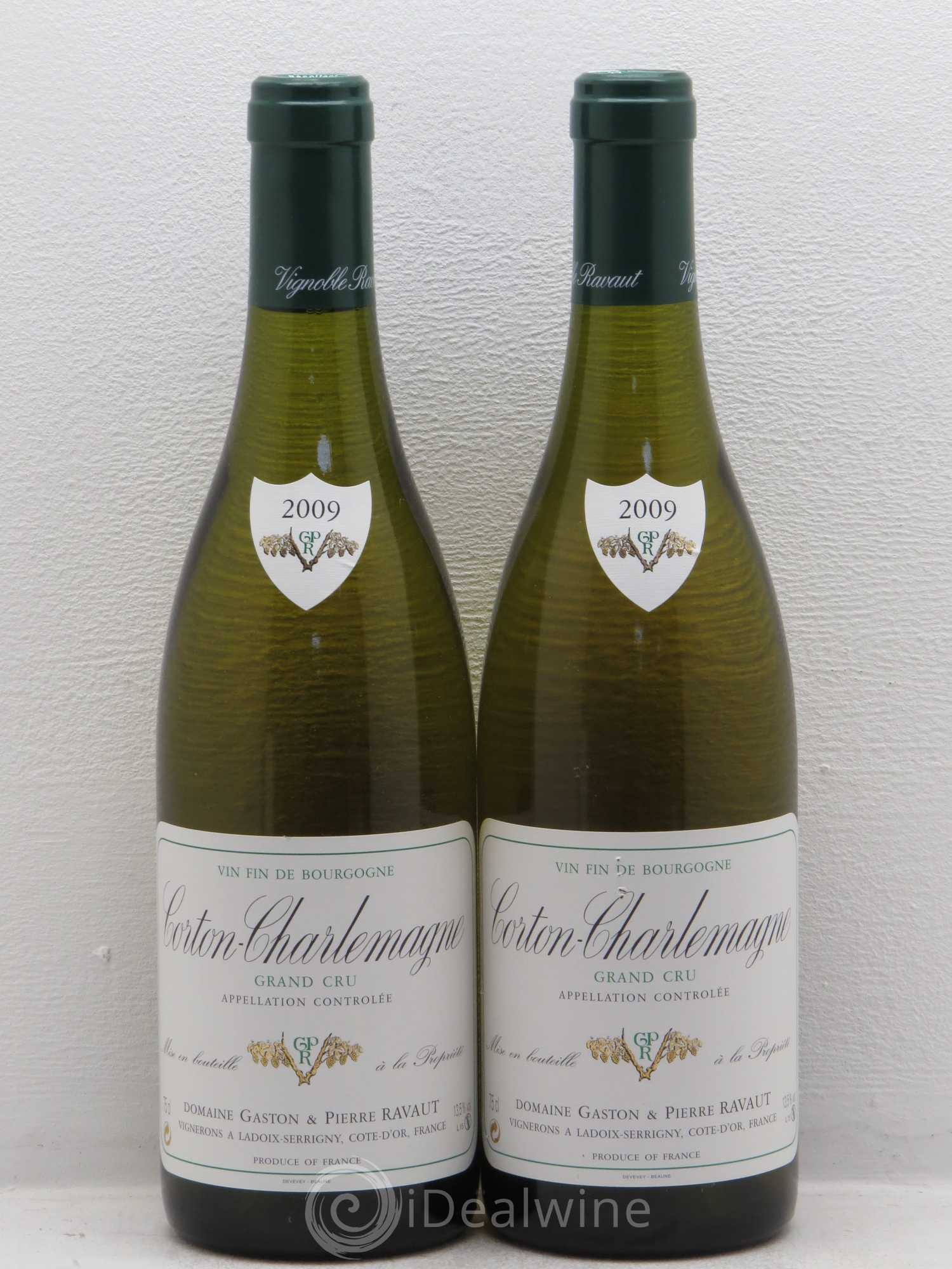 Corton-Charlemagne Grand Cru Ravaut G et P 2009 - Lot de 2 bouteilles - 0