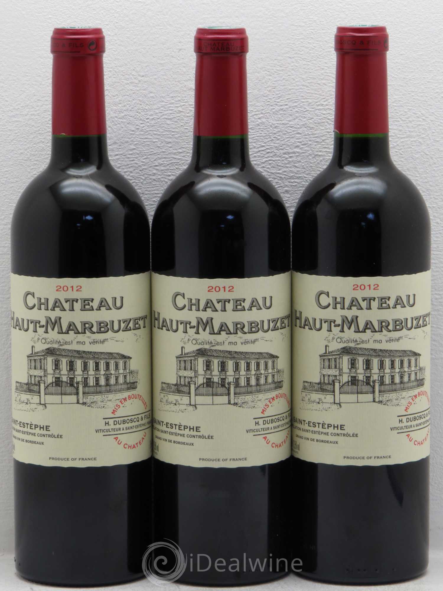 Château Haut Marbuzet 2012 - Lot de 6 bouteilles - 1