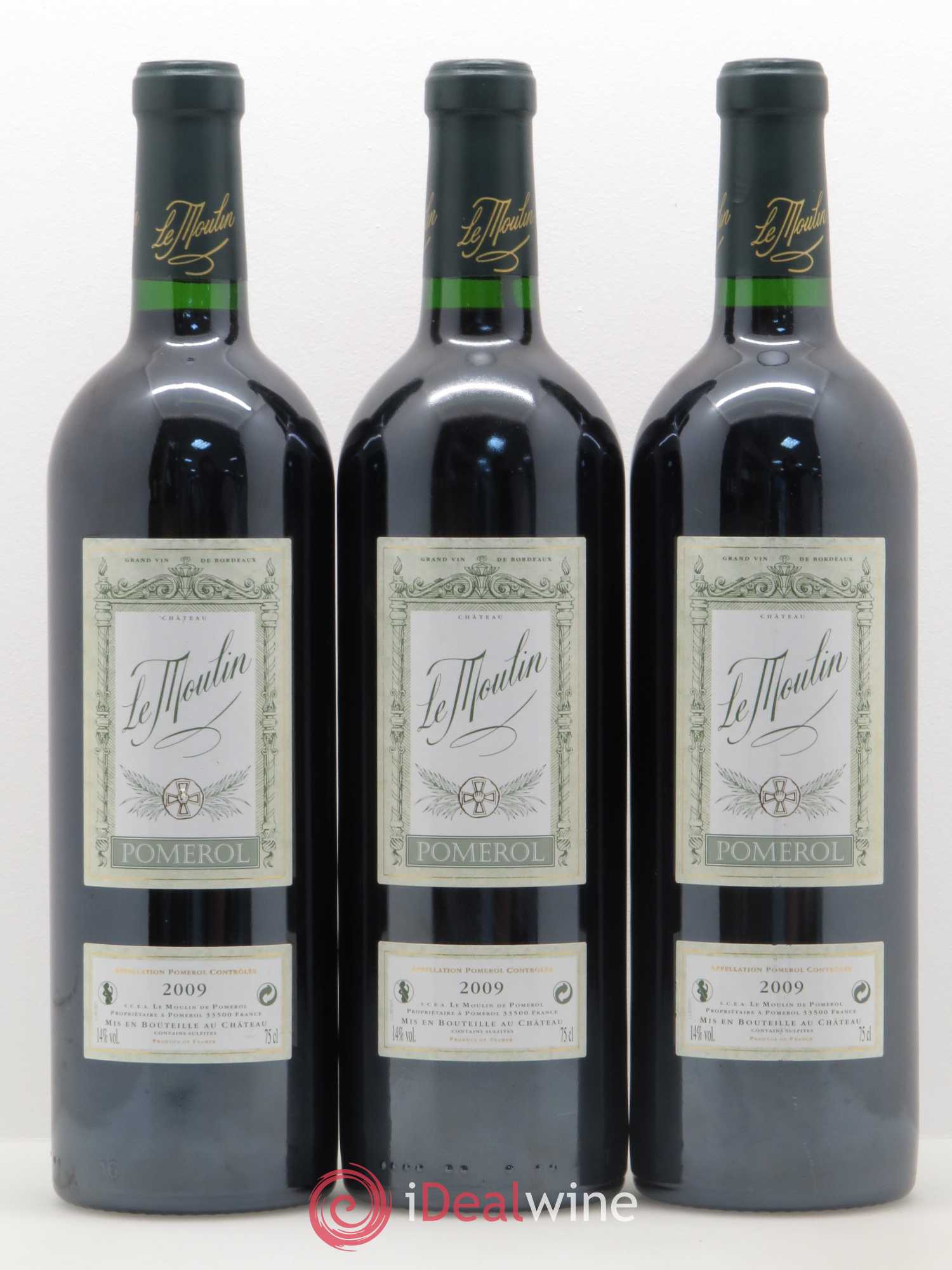 Château le Moulin 2009 - Lot de 3 bouteilles - 0