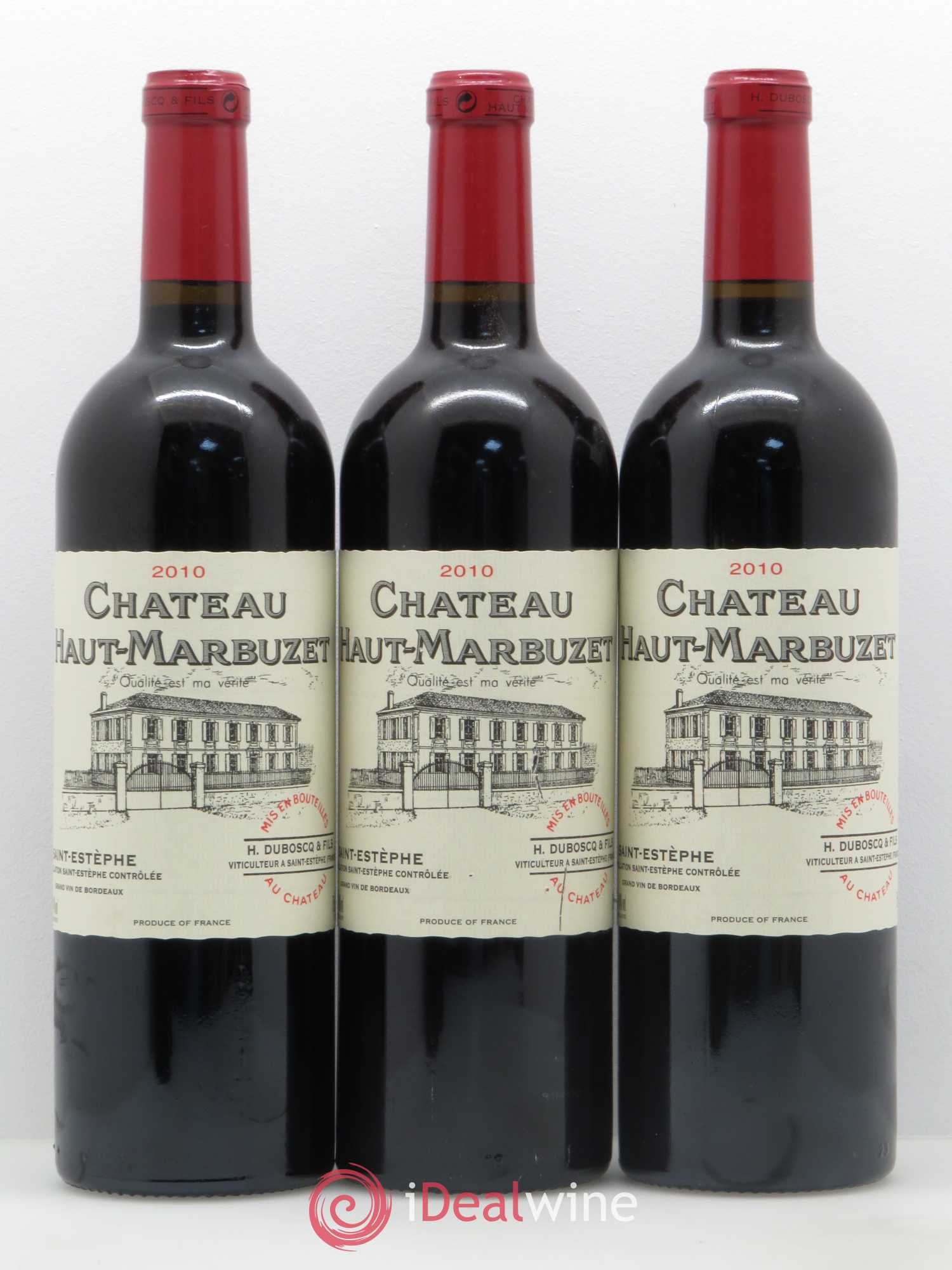 Château Haut Marbuzet 2010 - Lot de 5 bouteilles - 1