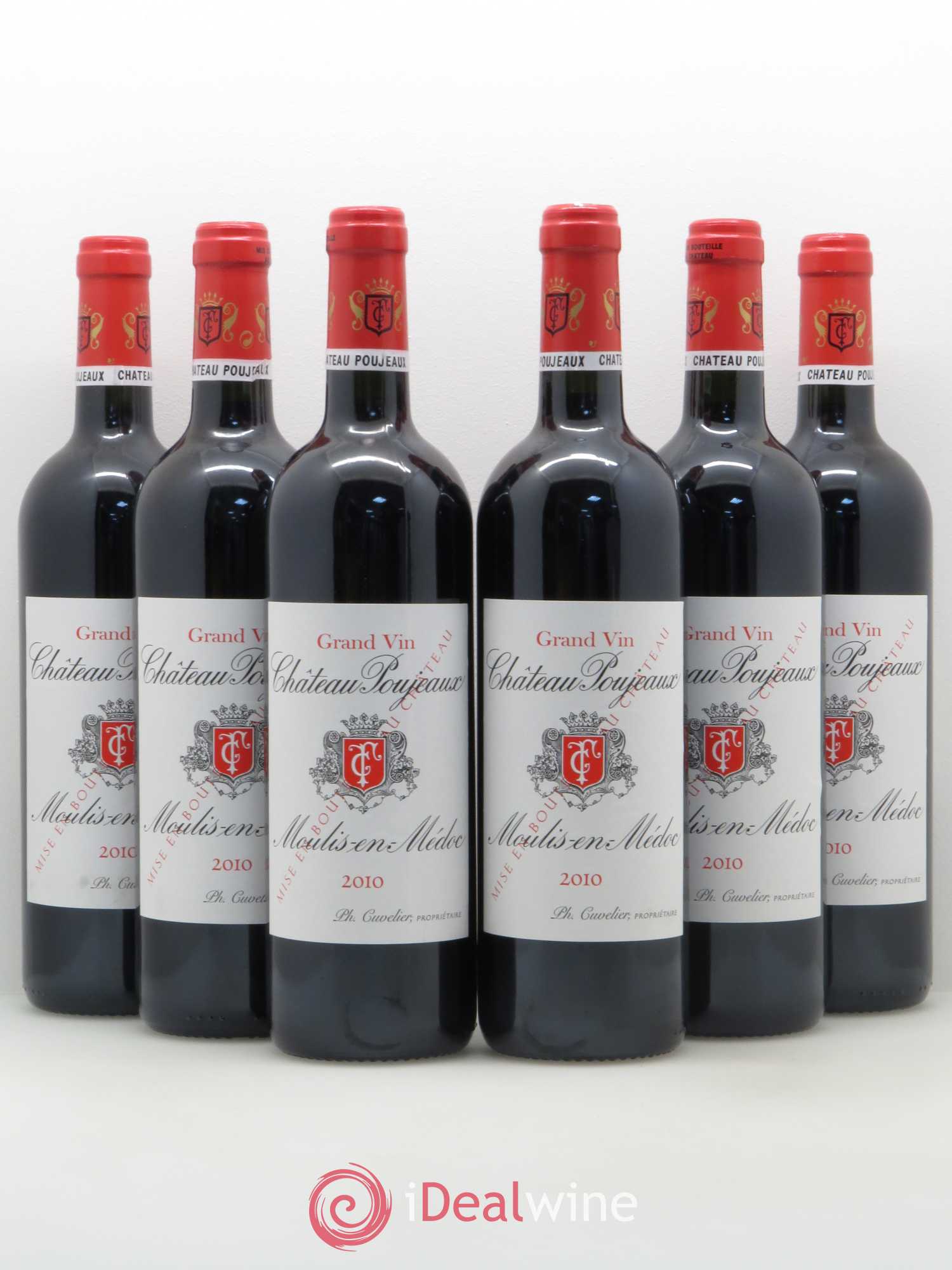 Château Poujeaux 2010 - Lot de 6 bouteilles - 0