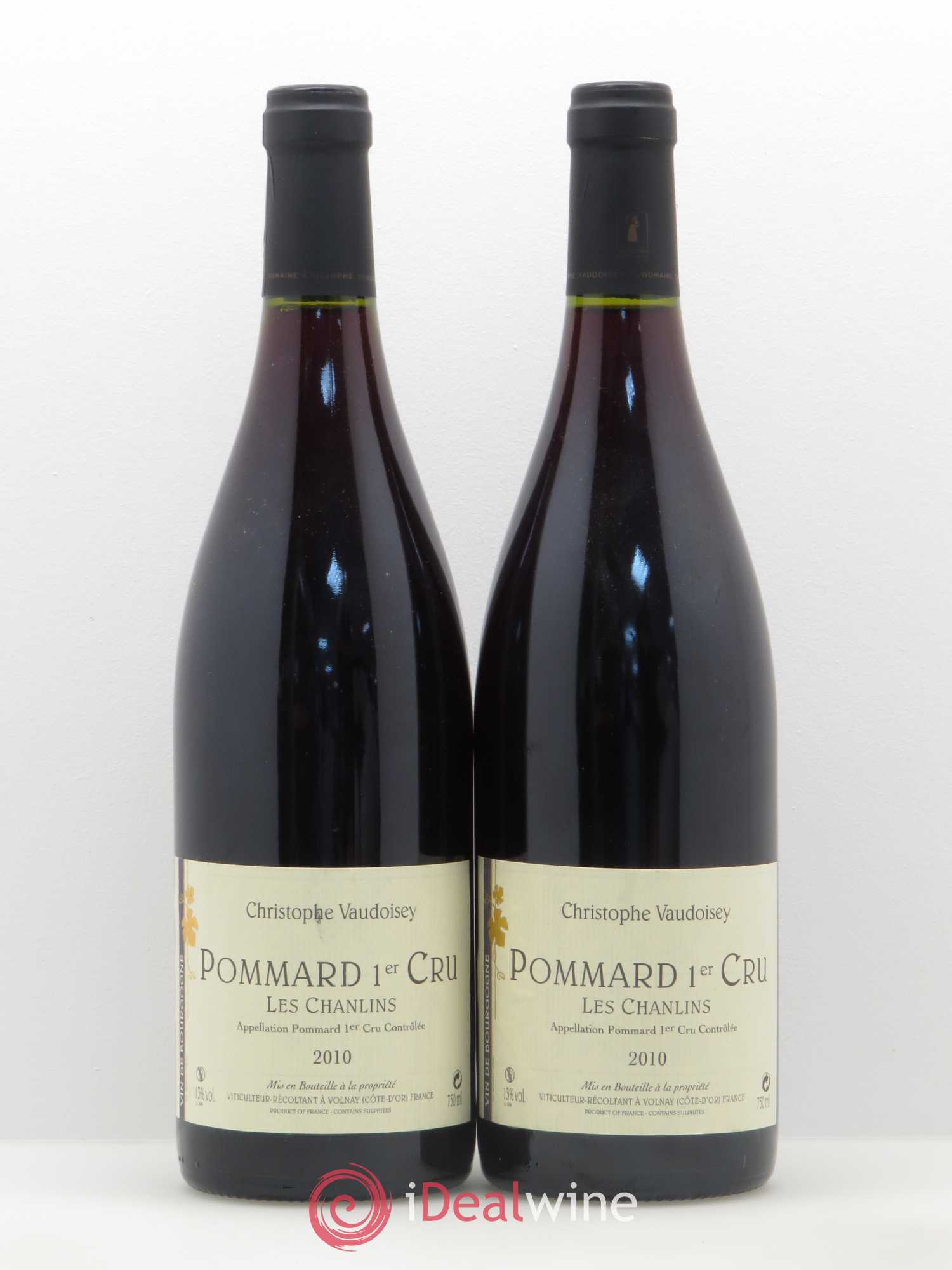 Pommard 1er Cru Les Chanlins Domaine Vaudoisey 2010 - Lot de 2 bouteilles - 0