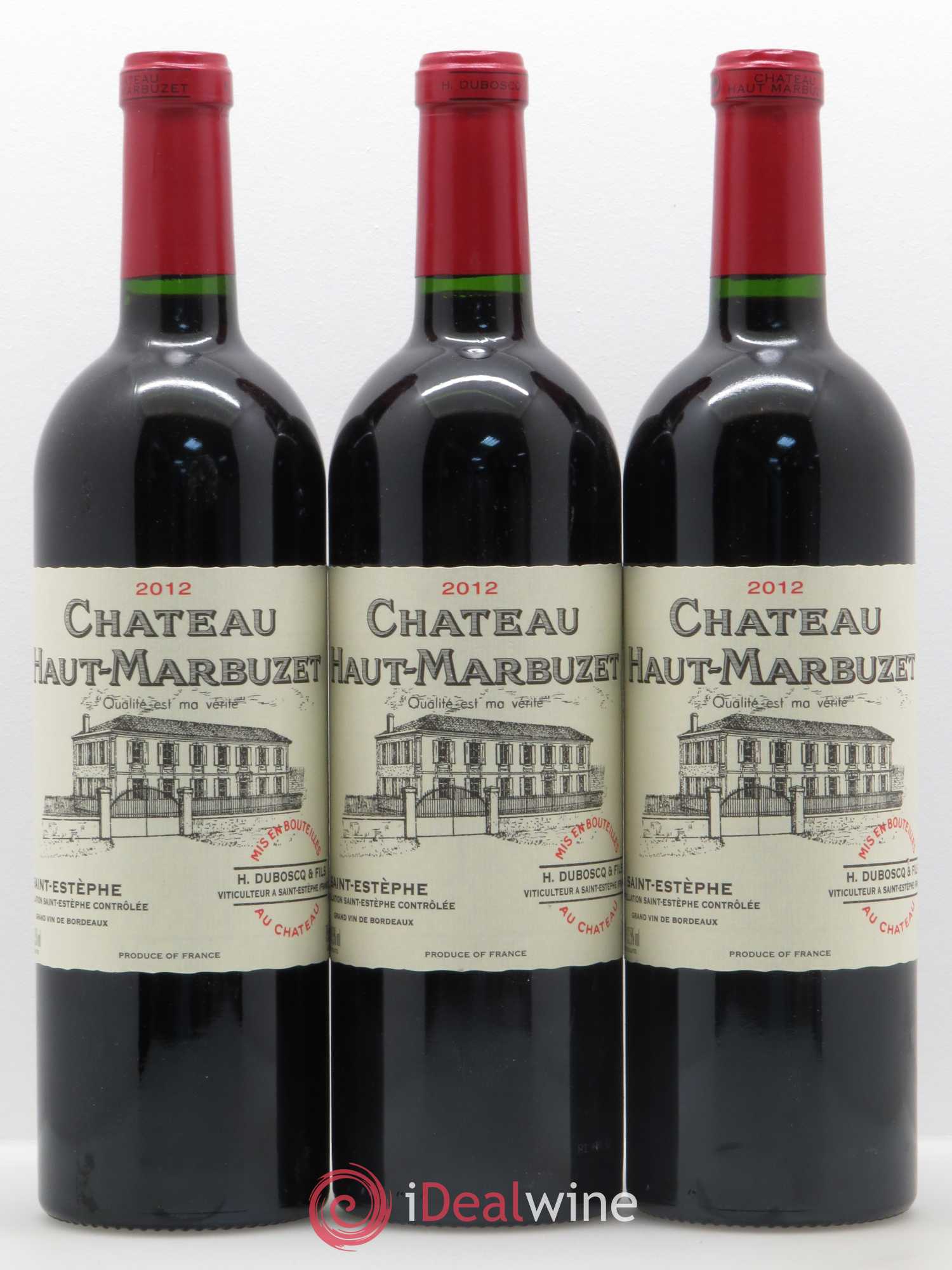 Château Haut Marbuzet 2012 - Lot de 3 bouteilles - 0