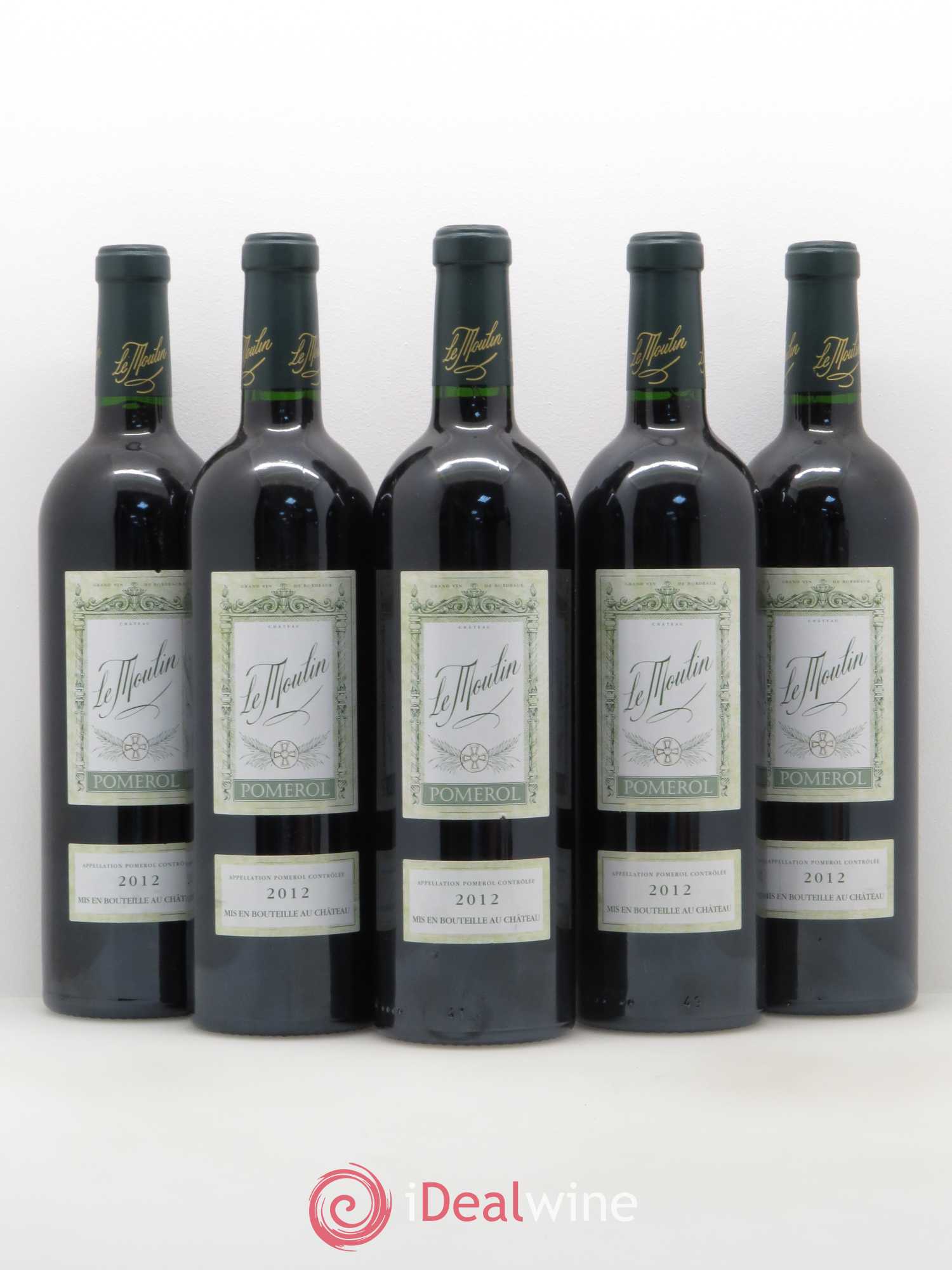 Château le Moulin 2012 - Lot de 5 bouteilles - 0