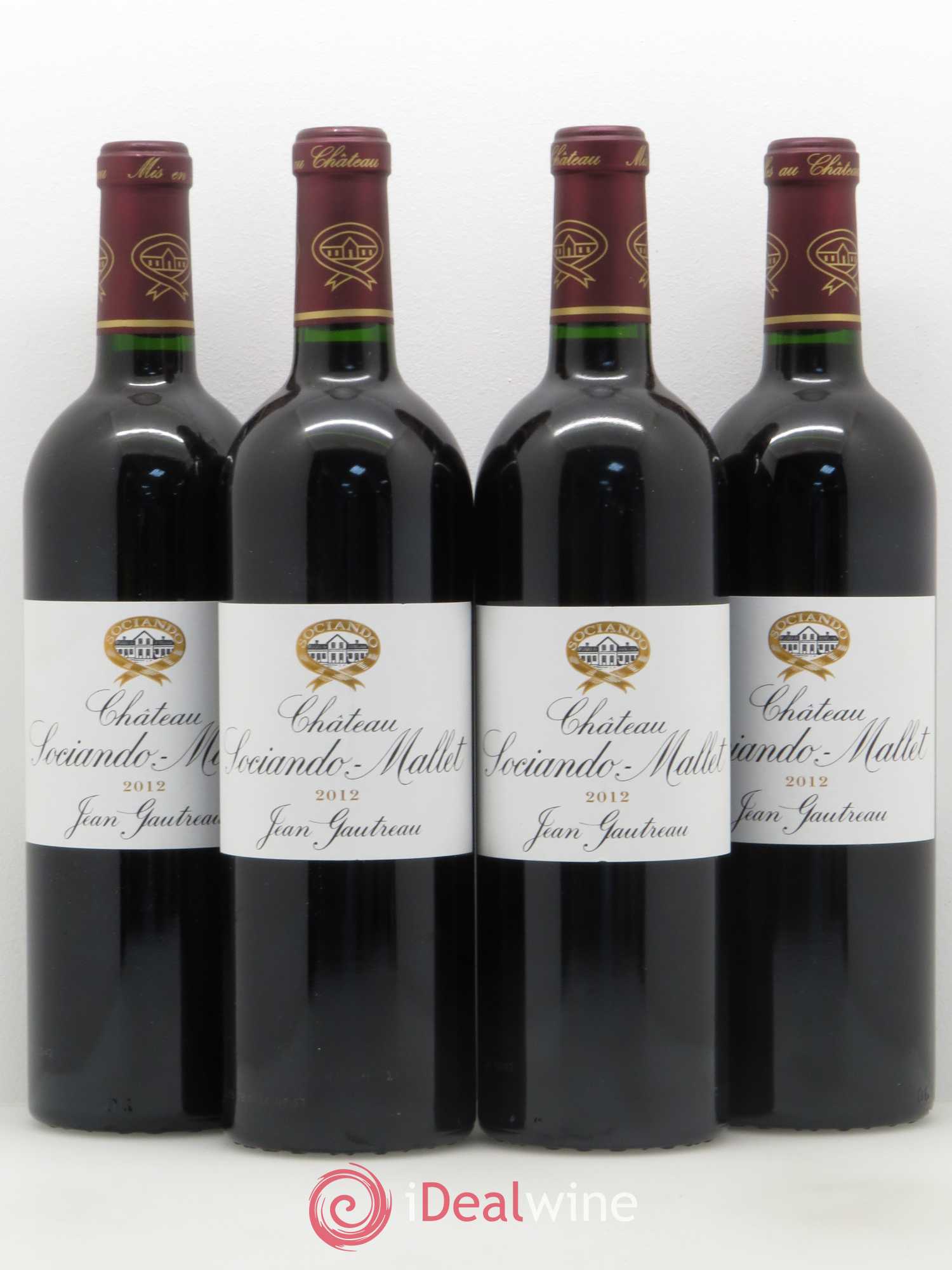 Château Sociando Mallet 2012 - Lot de 4 bouteilles - 0