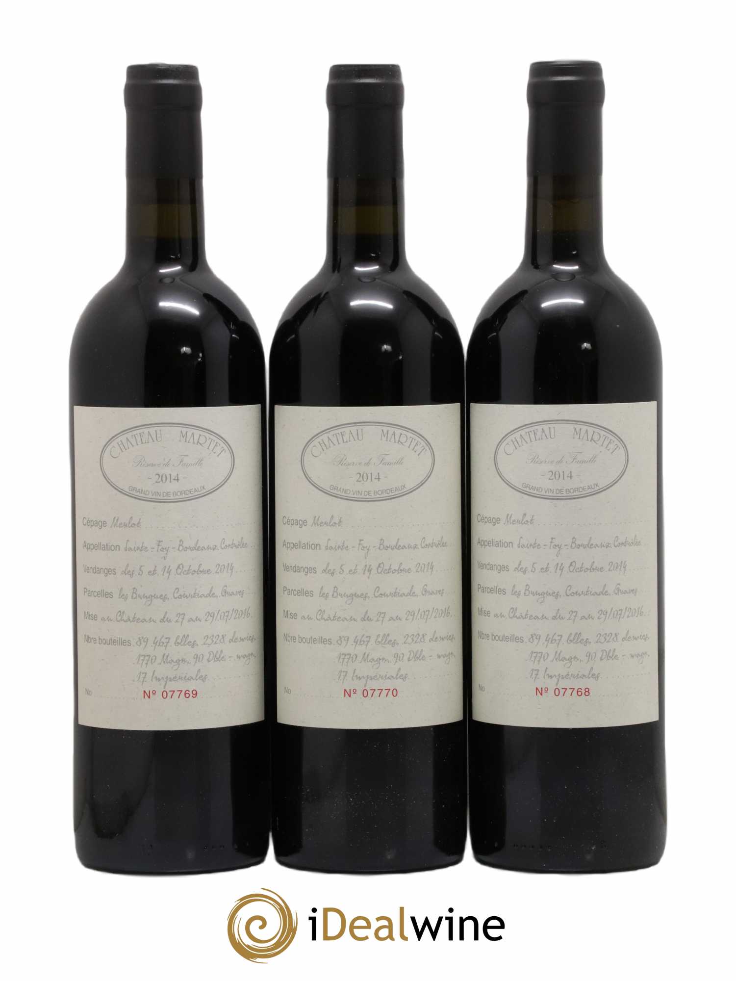 Château Martet 2014 - Lot de 6 bouteilles - 2