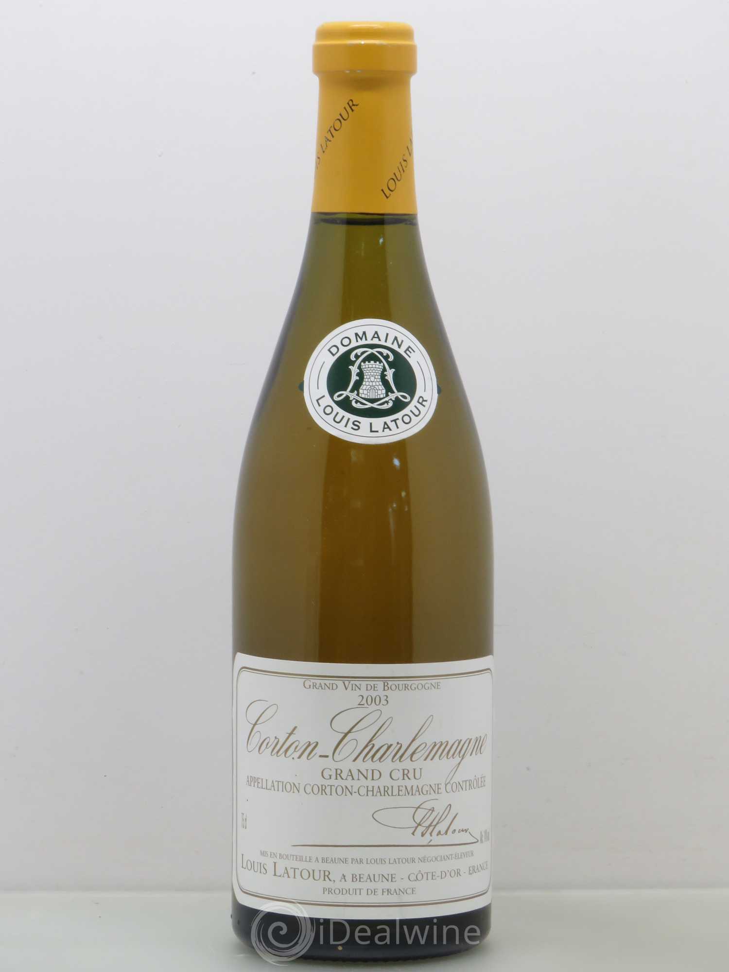 Corton-Charlemagne Grand Cru Louis Latour 2003 - Lot de 1 bouteille - 0