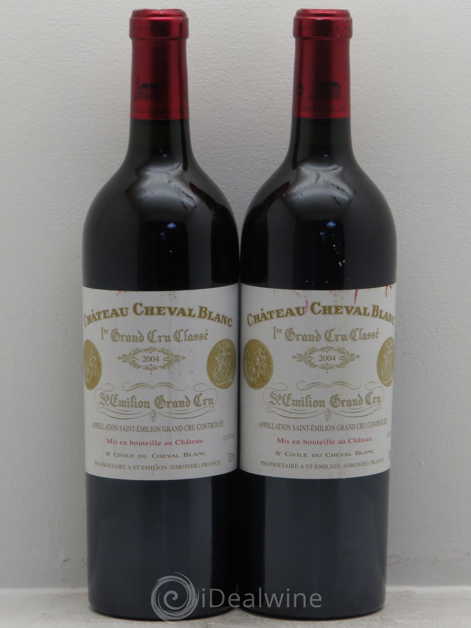 Château Cheval Blanc 1er Grand Cru Classé A 2004 - Lot de 2 bouteilles - 0