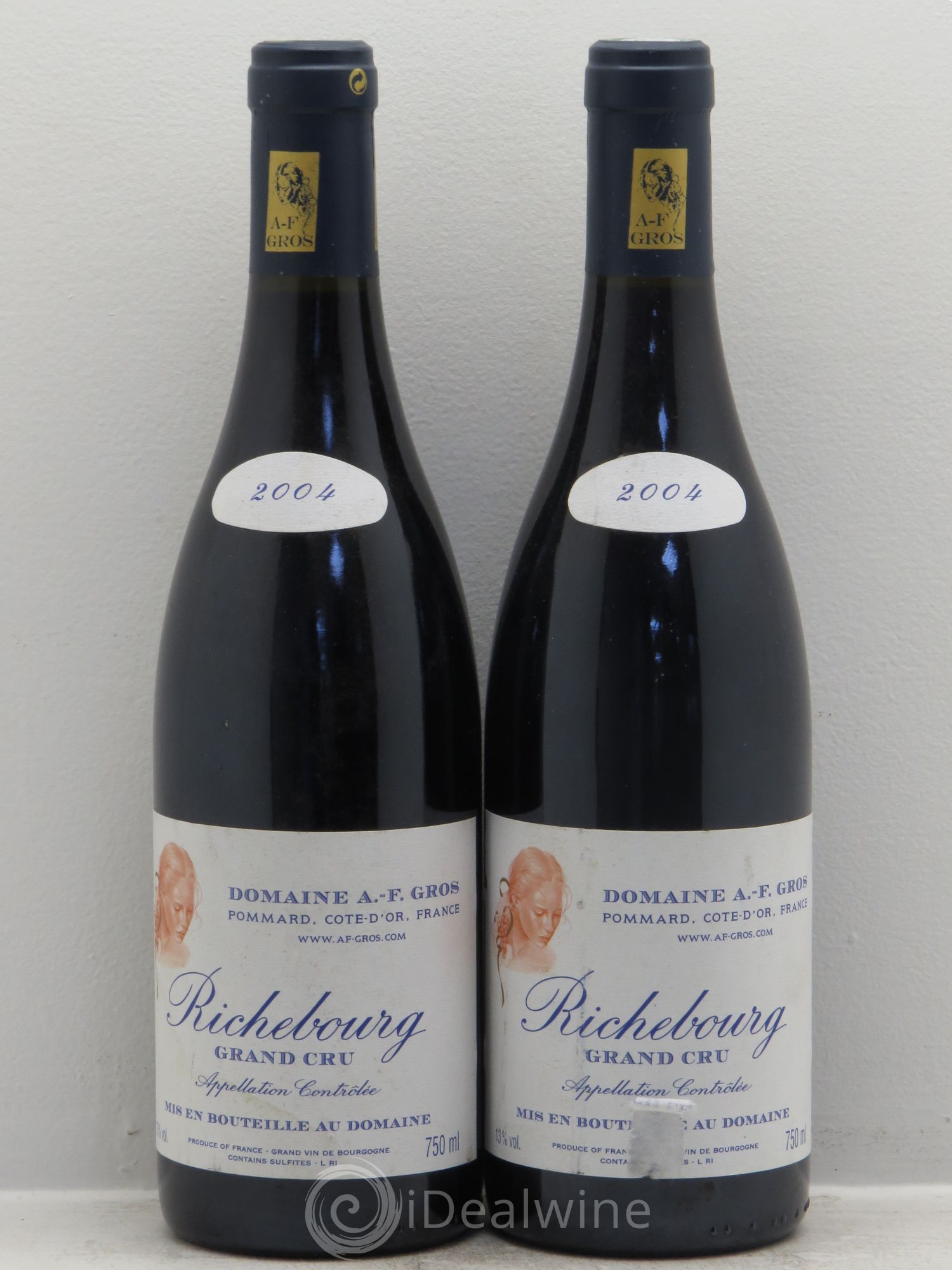 Richebourg Grand Cru A.-F. Gros 2004 - Lot de 2 bouteilles - 0