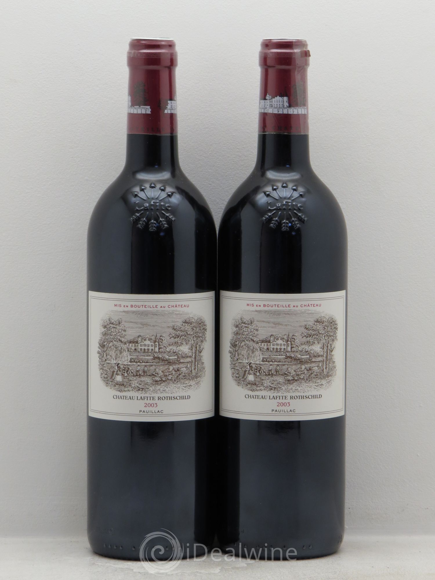 Château Lafite Rothschild 1er Grand Cru Classé 2003 - Lot de 2 bouteilles - 0