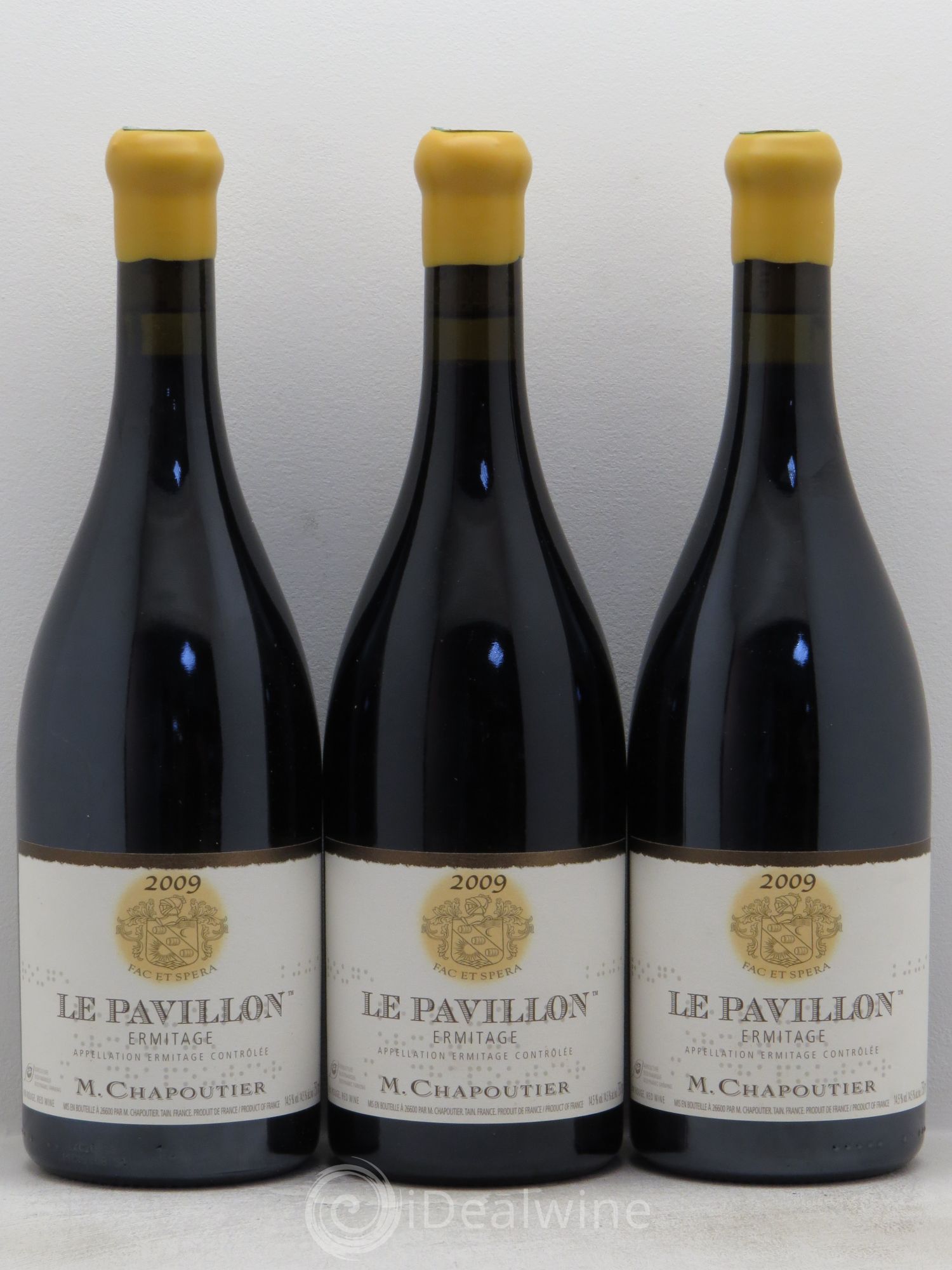 Hermitage Ermitage Le Pavillon Chapoutier 2009 - Lot de 3 bouteilles - 0