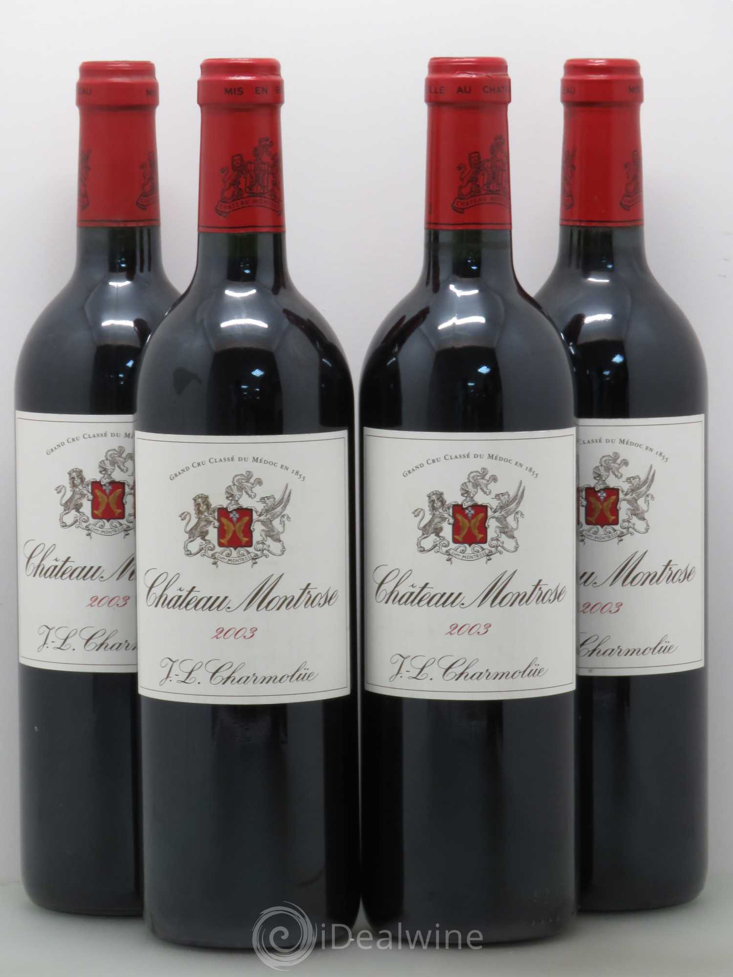 Château Montrose 2ème Grand Cru Classé 2003 - Lot de 4 bouteilles - 0