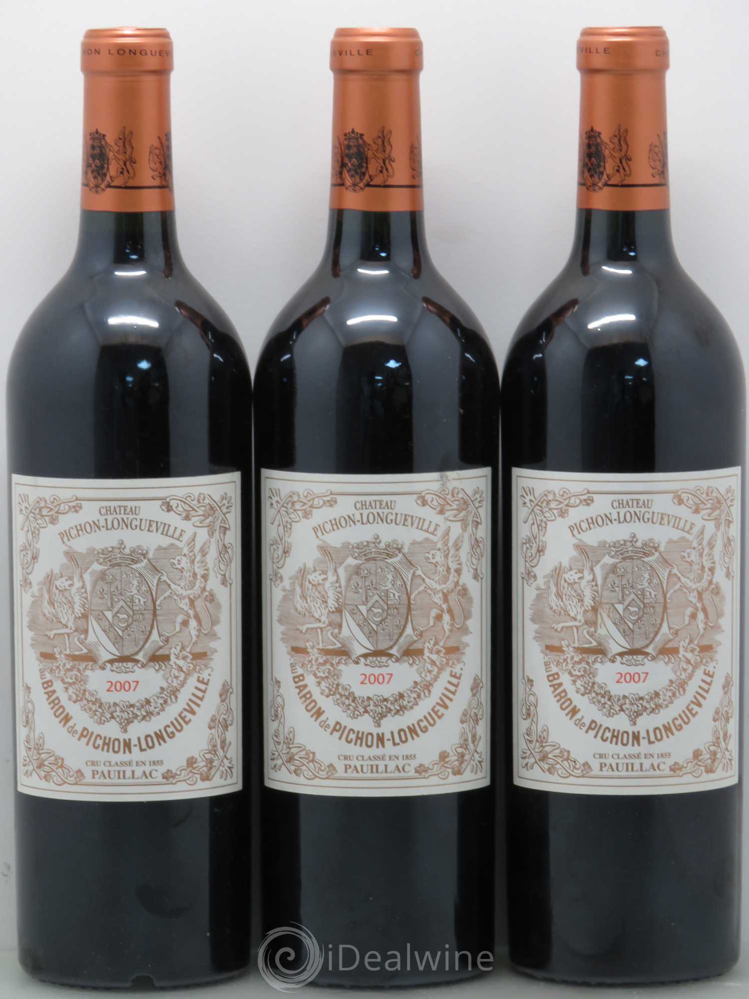 Pichon Longueville Baron 2ème Grand Cru Classé 2007 - Lot de 6 bouteilles - 1