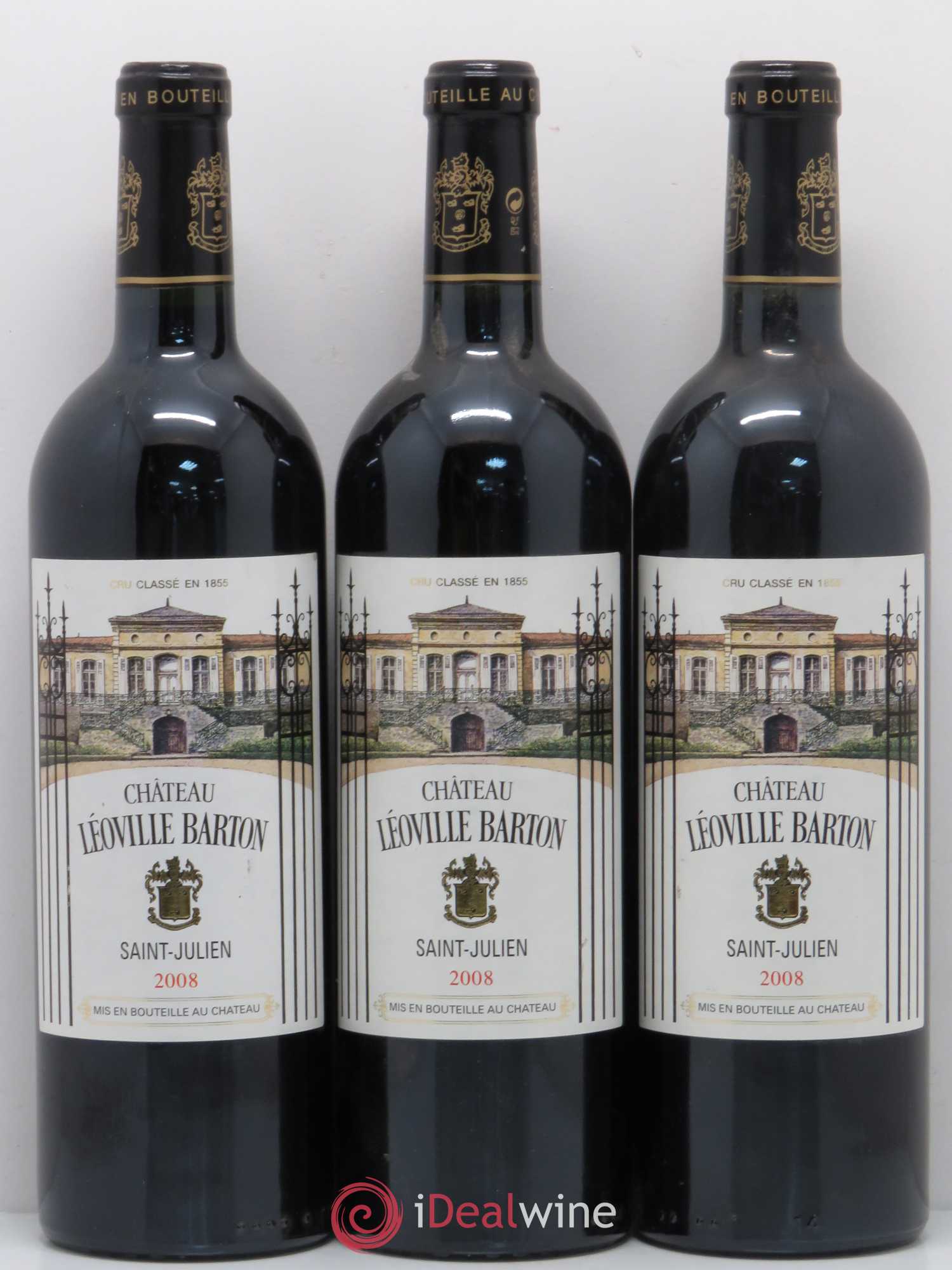 Château Léoville Barton 2ème Grand Cru Classé 2008 - Lot de 6 bouteilles - 2