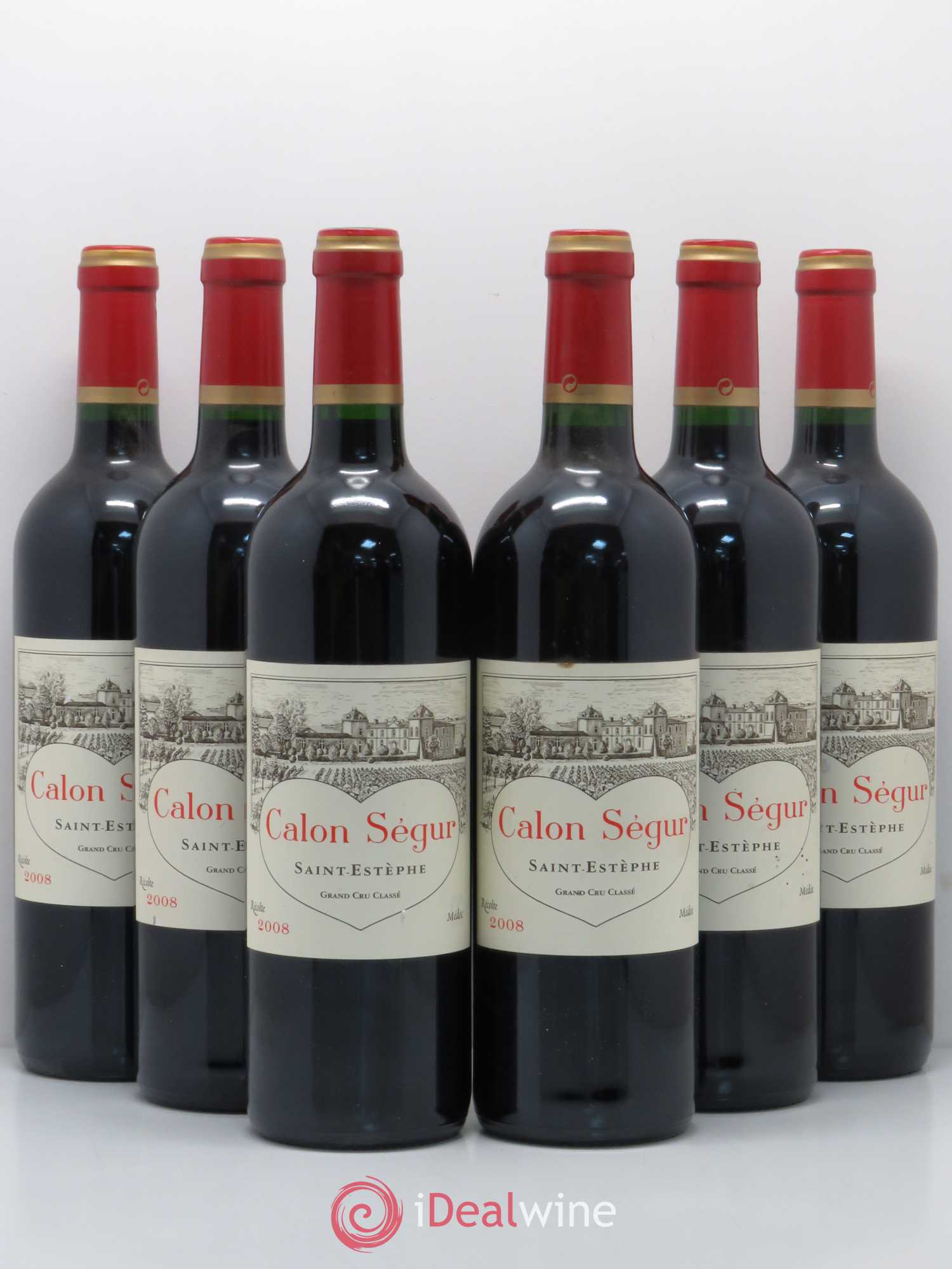 Château Calon Ségur 3ème Grand Cru Classé 2008 - Lot de 6 bouteilles - 0