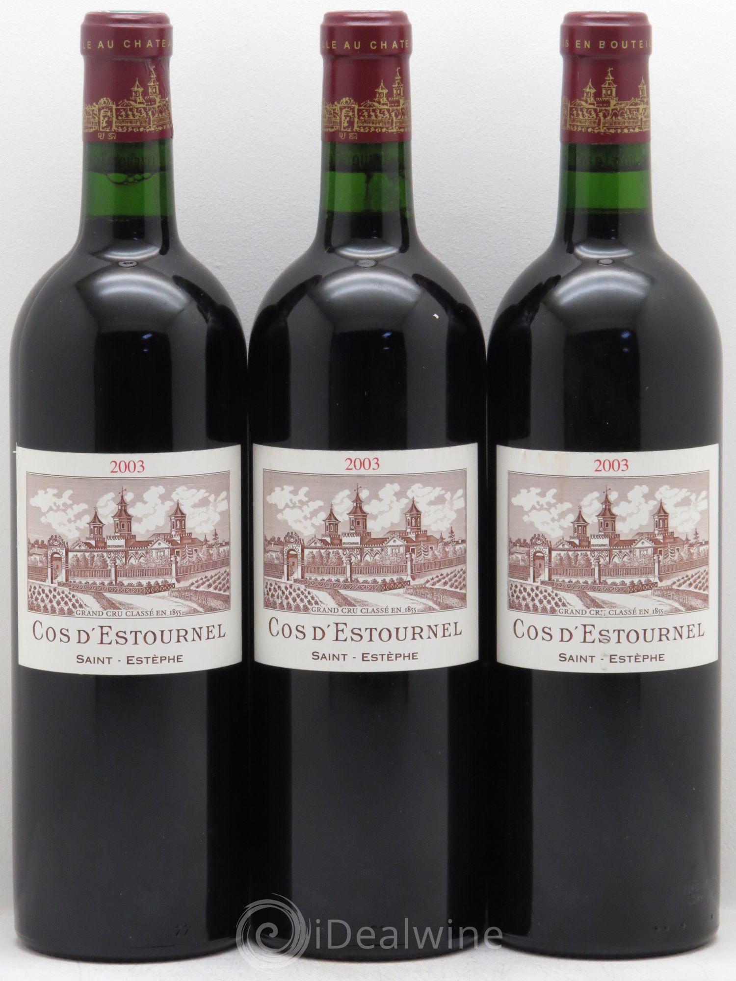 Cos d'Estournel 2ème Grand Cru Classé 2003 - Lot de 3 bouteilles - 0