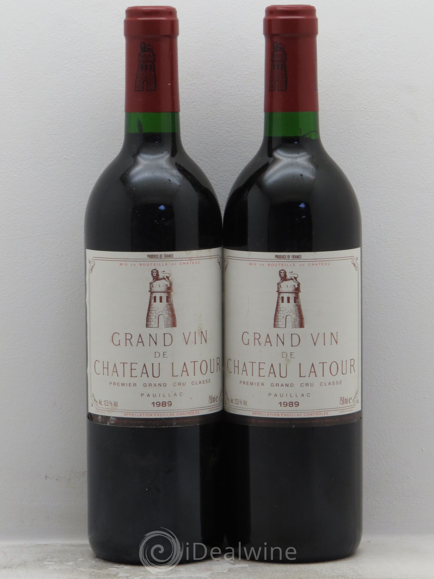 Château Latour 1er Grand Cru Classé 1989 - Lot de 2 bouteilles - 0