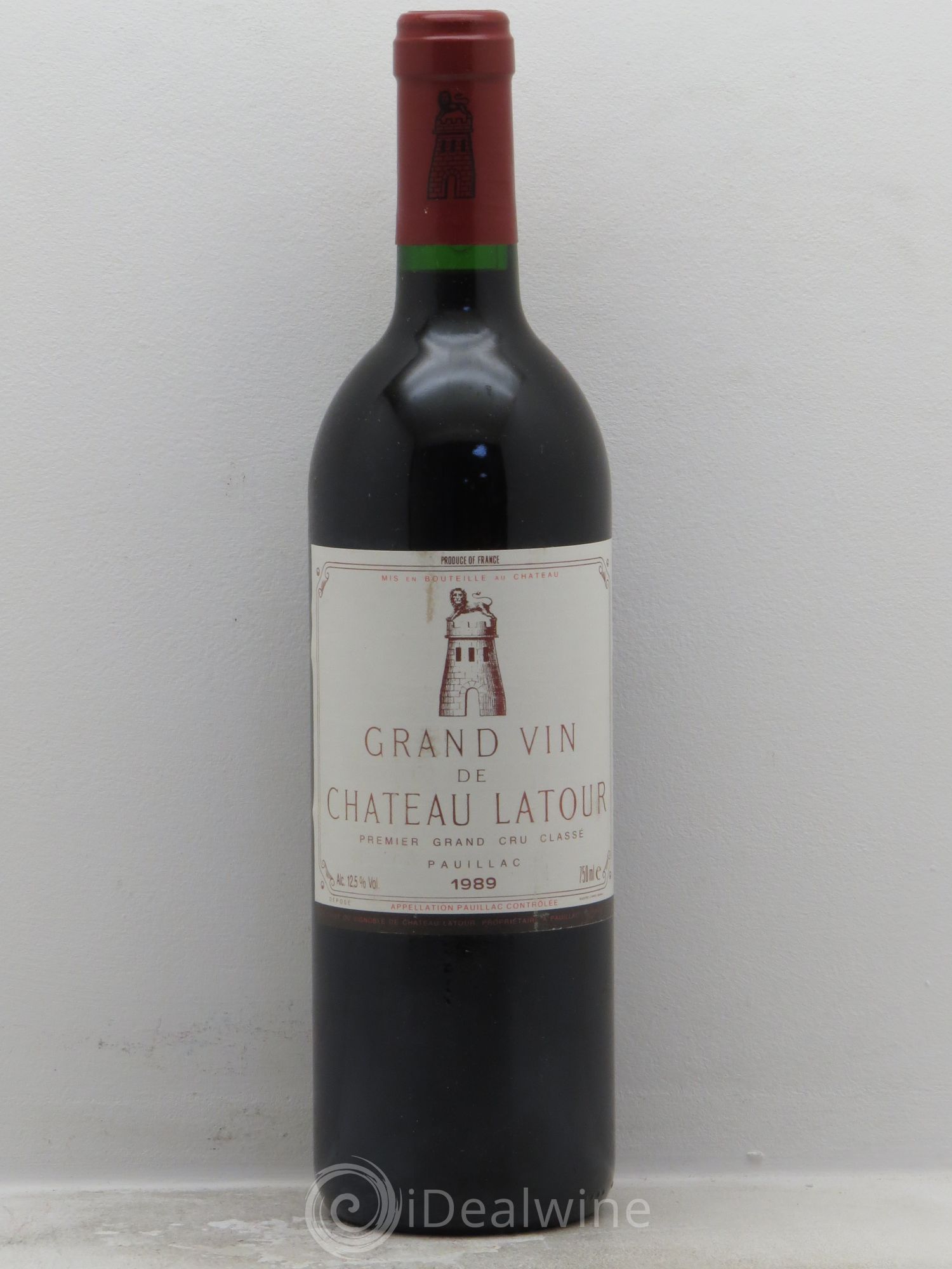 Château Latour 1er Grand Cru Classé 1989 - Lot de 1 bouteille - 0