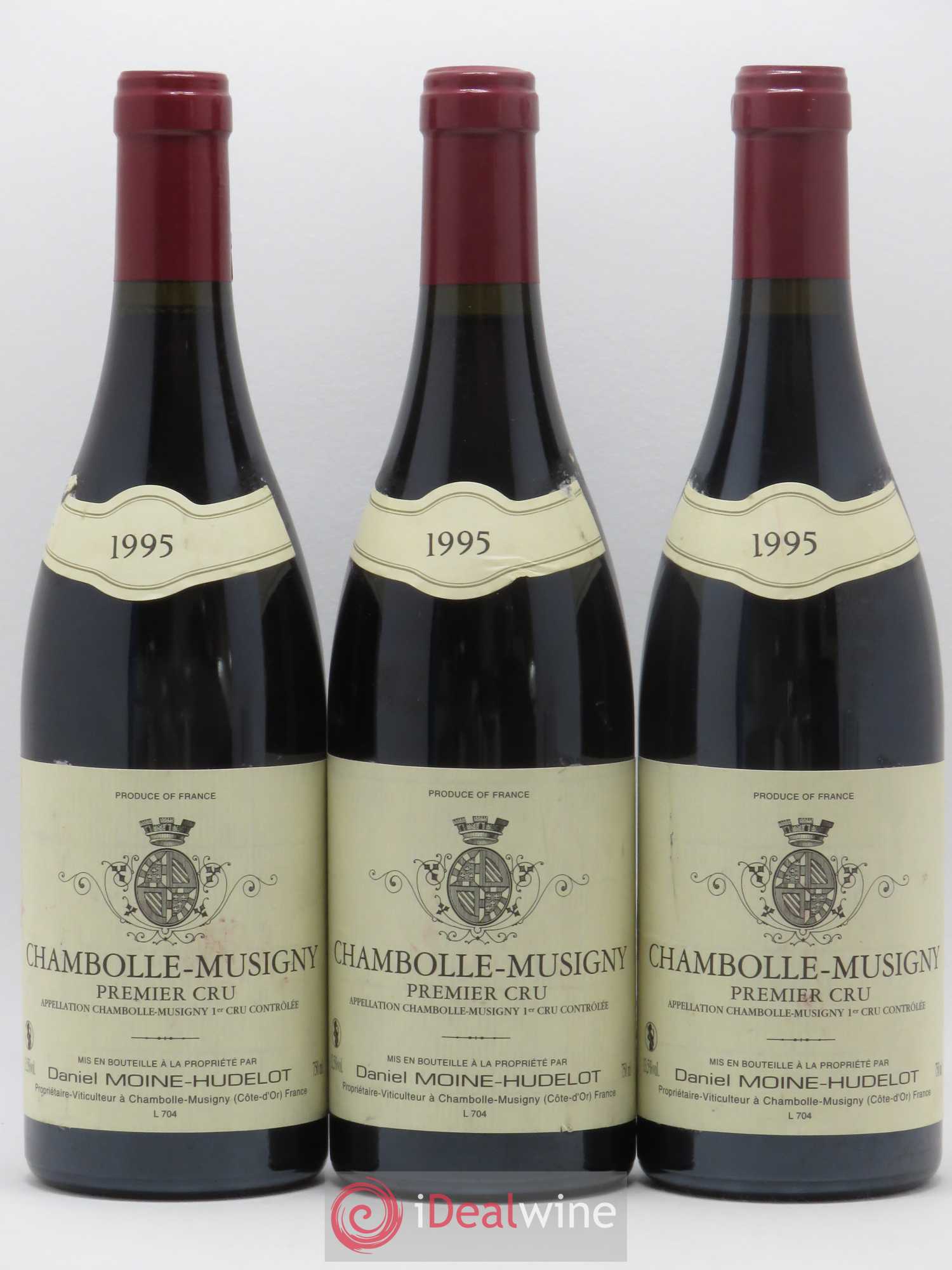 Chambolle-Musigny 1er Cru Moine-Hudelot (Domaine) 1995 - Lot de 3 bouteilles - 0