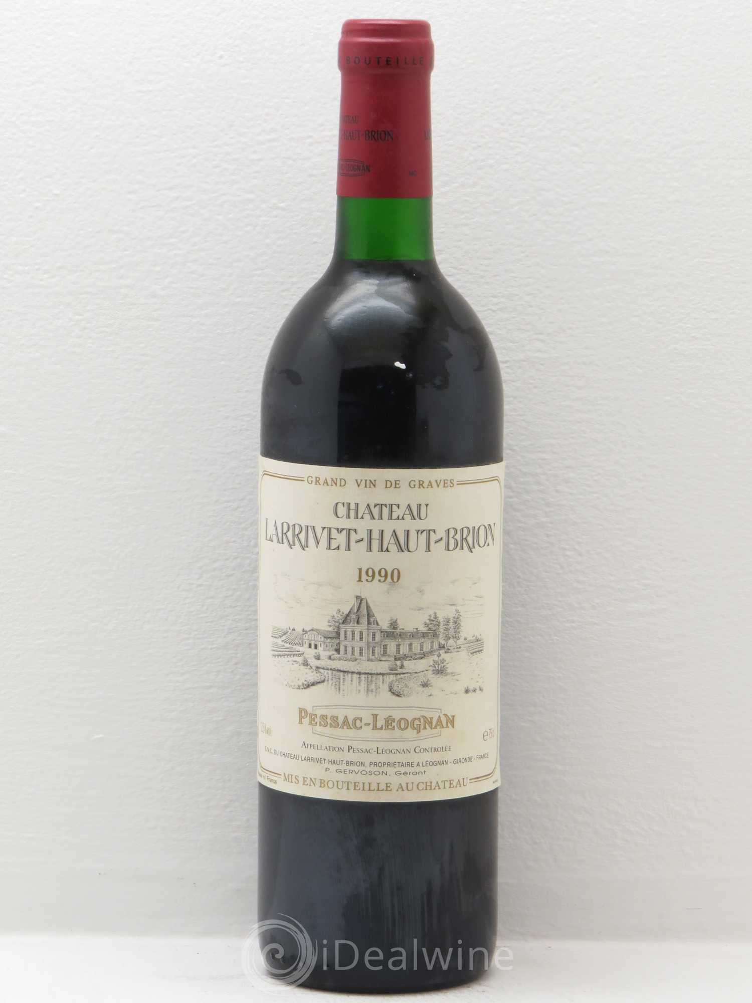 Château Larrivet Haut-Brion 1990 - Lot de 6 bouteilles - 0