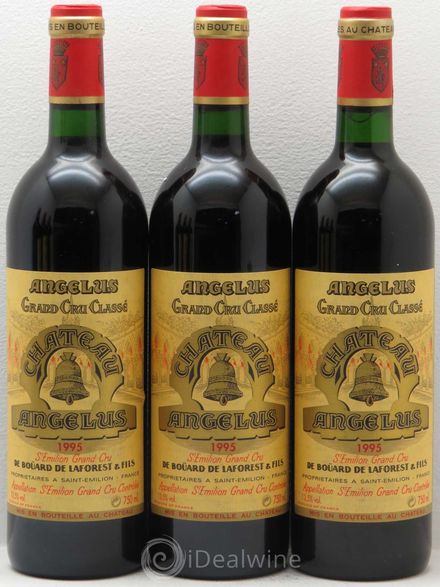 Château Angélus 1er Grand Cru Classé A 1995 - Lot de 6 bouteilles - 1