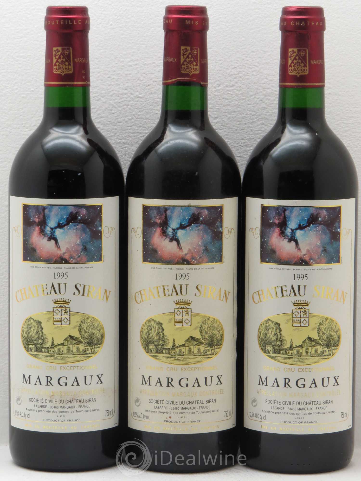 Château Siran 1995 - Lot de 3 bouteilles - 0