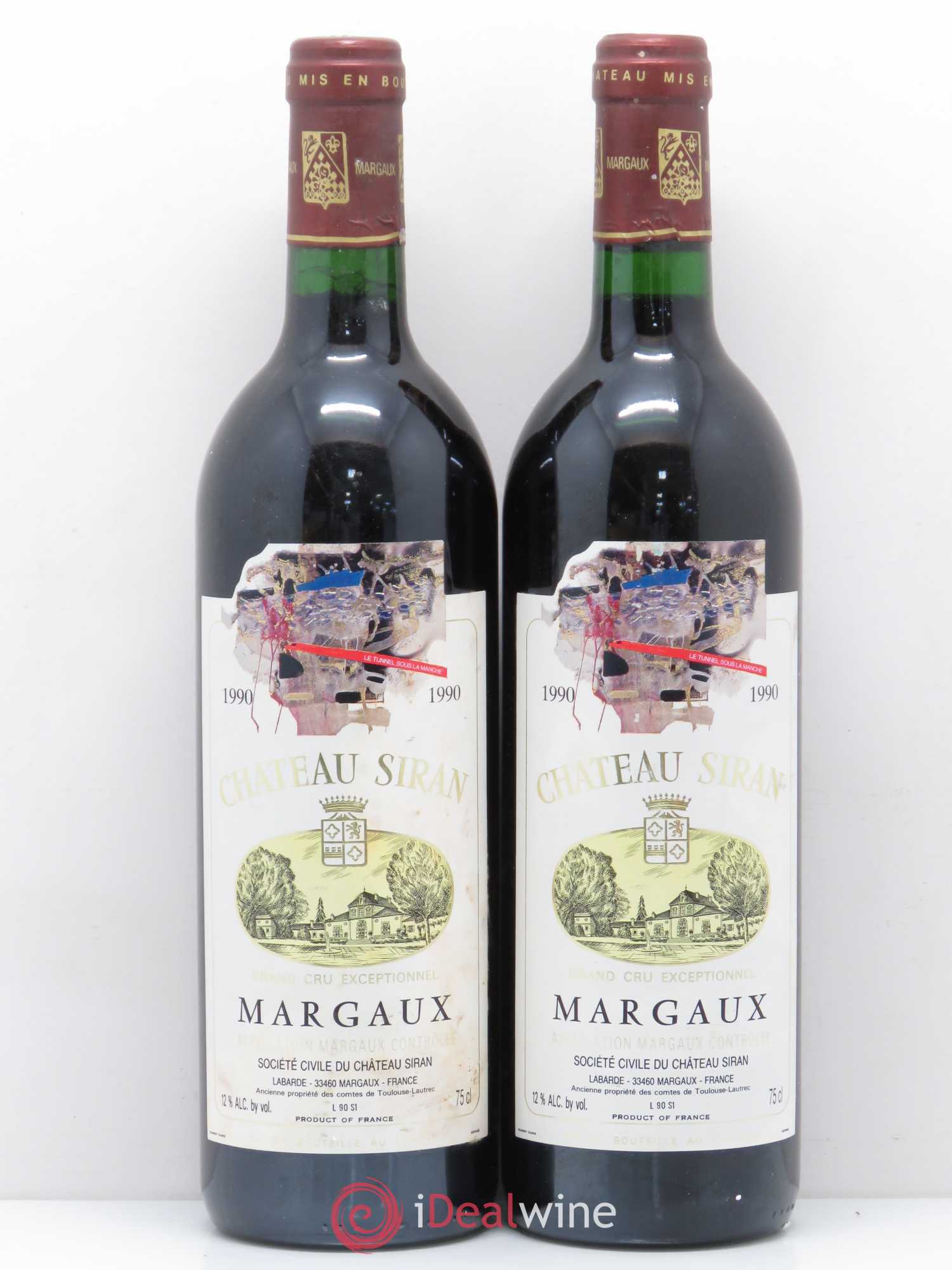 Château Siran 1990 - Lot de 2 bouteilles - 0