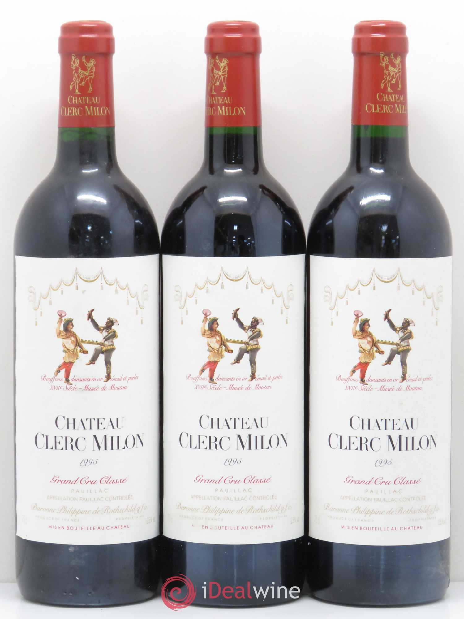 Château Clerc Milon 5ème Grand Cru Classé 1995 - Lot de 6 bouteilles - 2