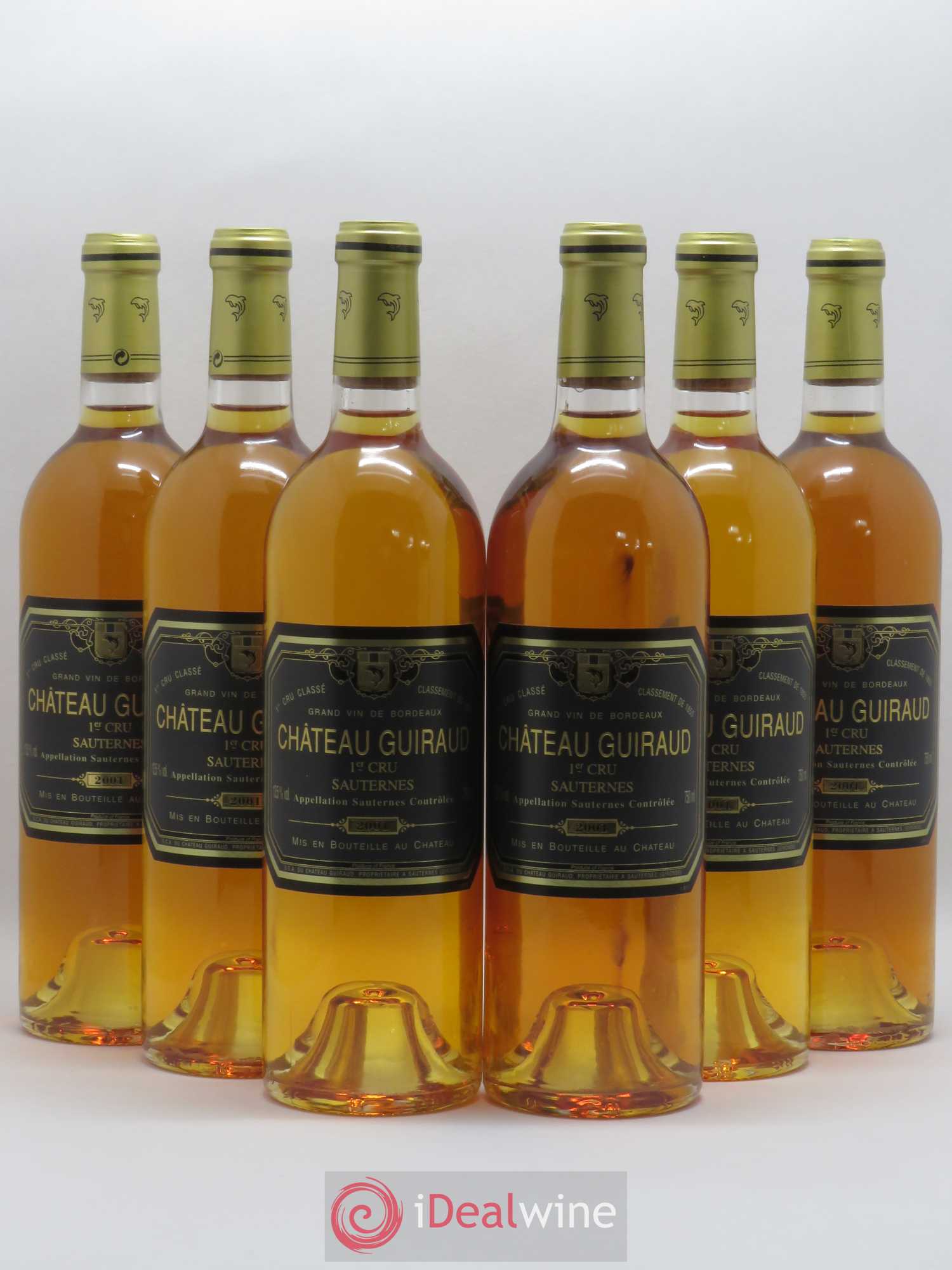Château Guiraud 1er Grand Cru Classé 2001 - Lotto di 6 bottiglie - 0