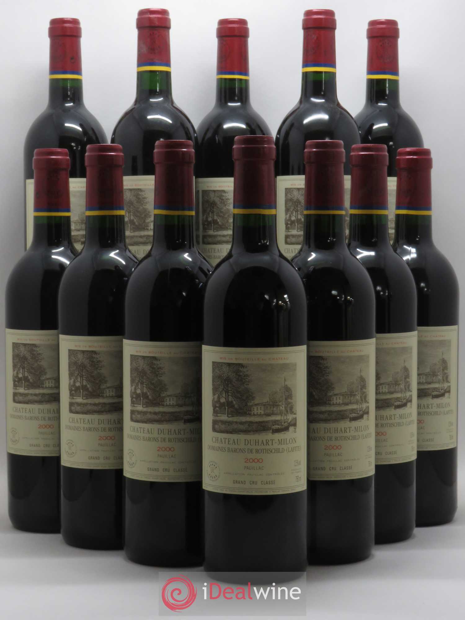Château Duhart-Milon 4ème Grand Cru Classé 2000 - Lot de 12 bouteilles - 0