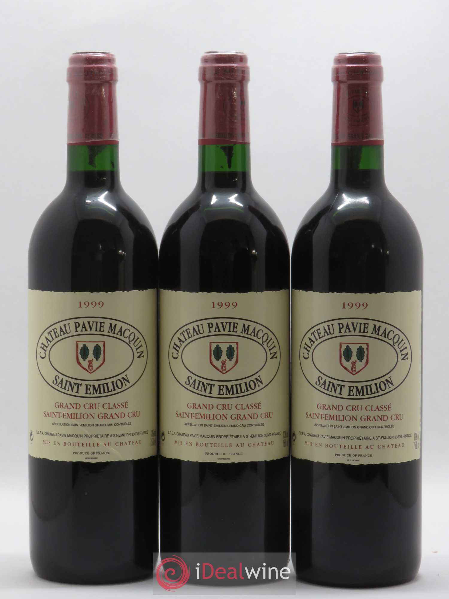 Château Pavie Macquin 1er Grand Cru Classé B 1999 - Lot de 12 bouteilles - 1