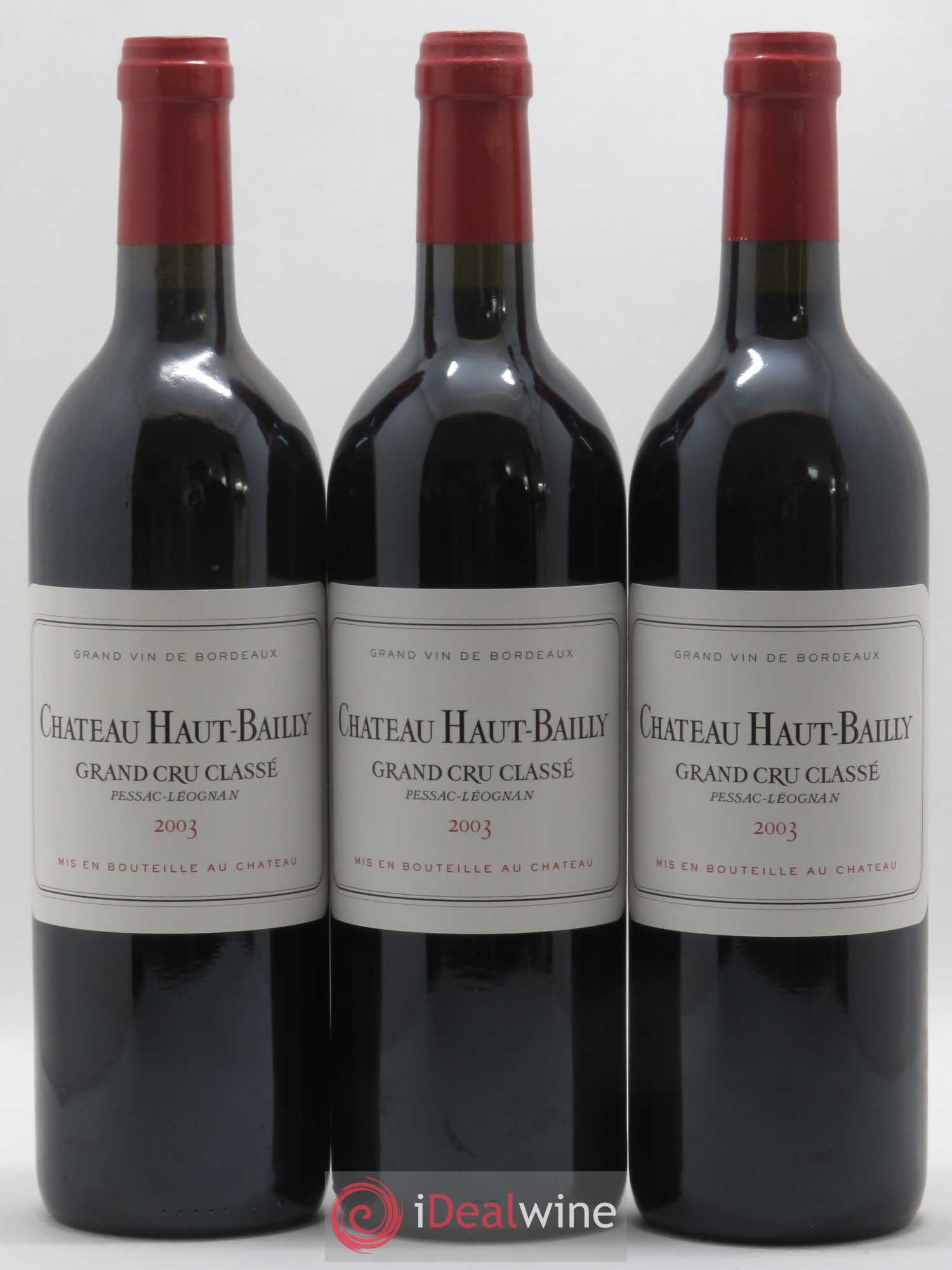 Château Haut-Bailly Cru Classé de Graves 2003 - Lot de 12 bouteilles - 1