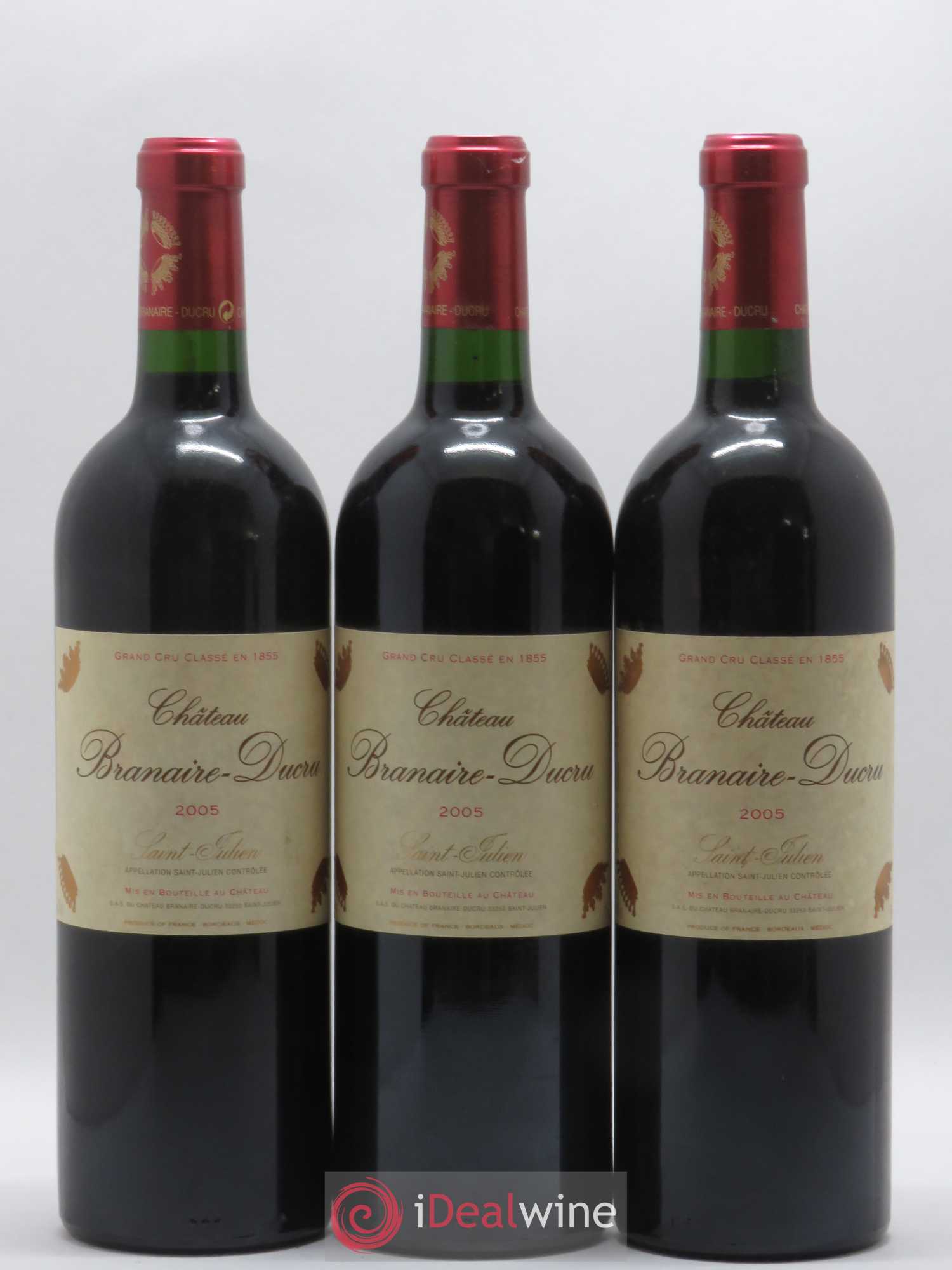 Château Branaire Ducru 4ème Grand Cru Classé 2005 - Lot de 12 bouteilles - 1