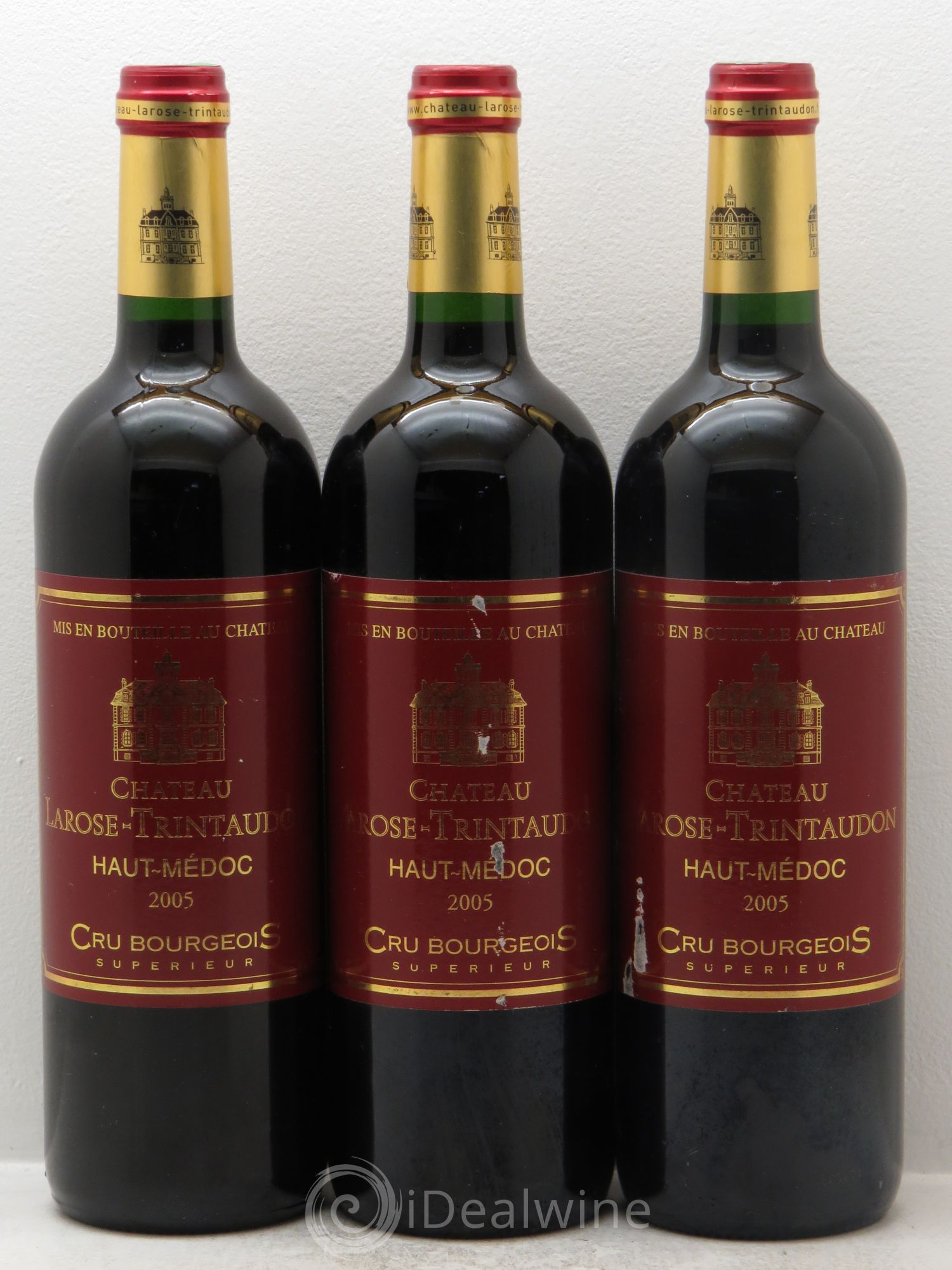 Château Larose Trintaudon Cru Bourgeois 2005 - Lot de 3 bouteilles - 0