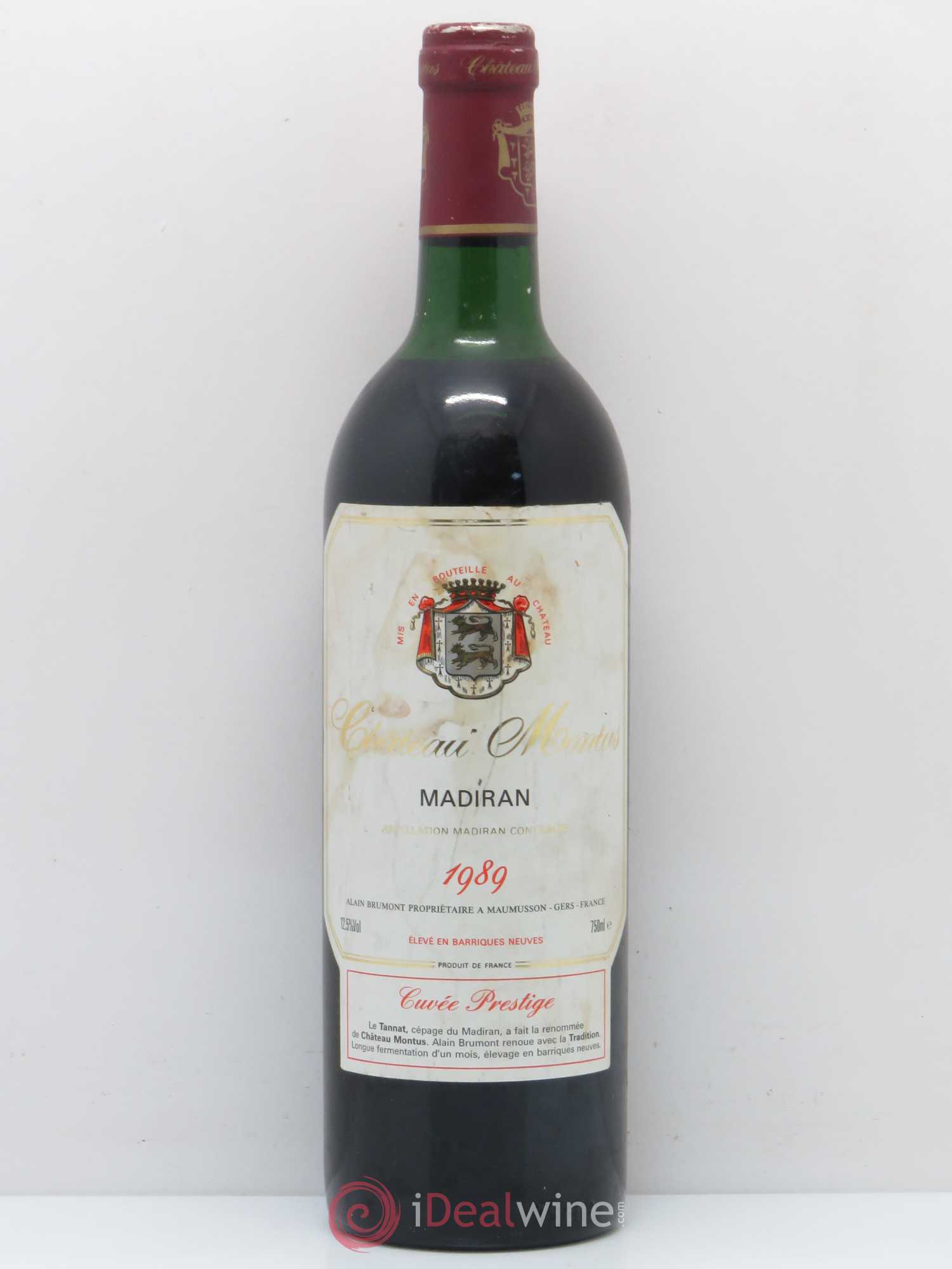 Madiran Château Montus-Prestige Alain Brumont 1989 - Lot de 1 bouteille - 0