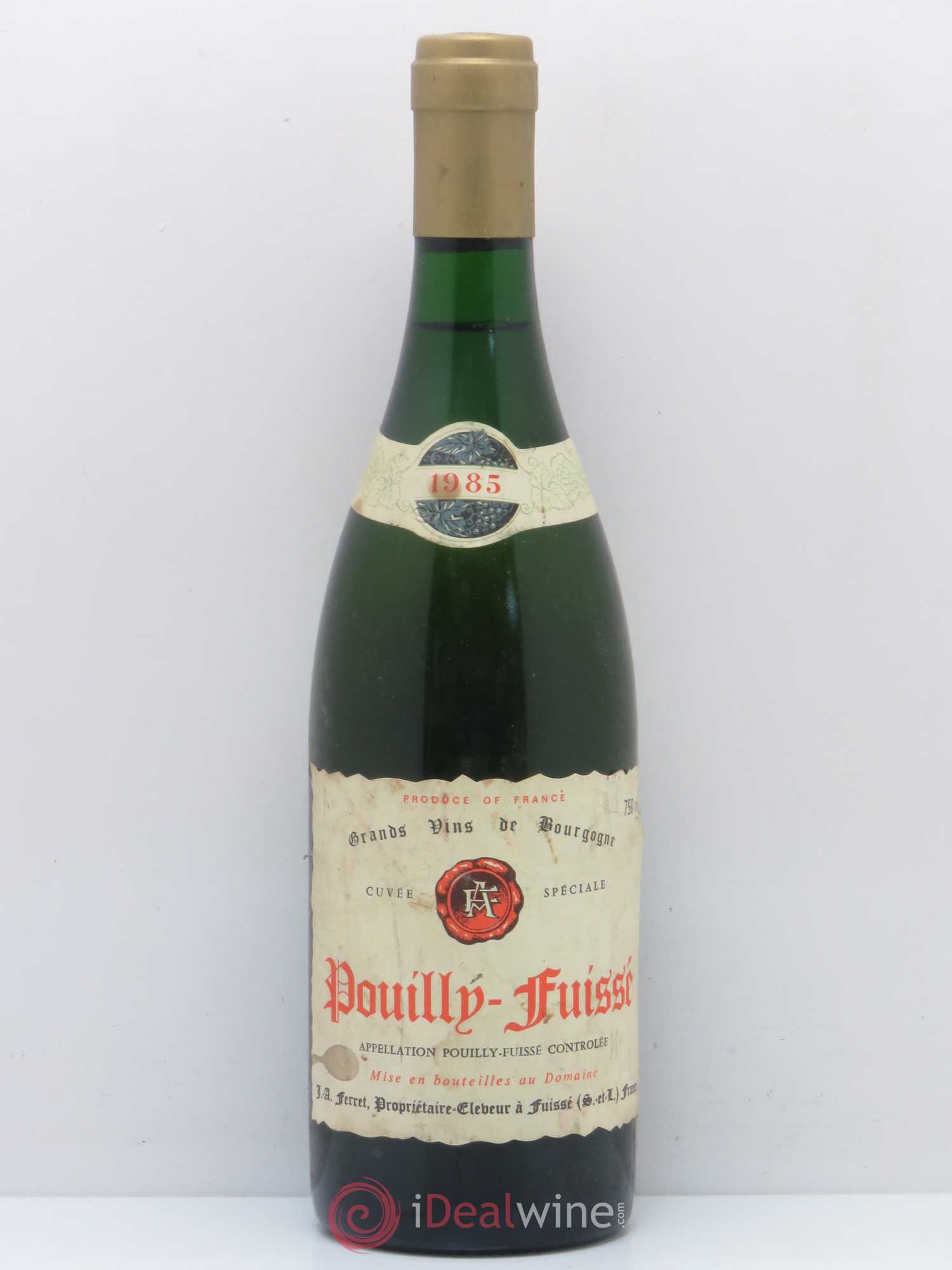 Pouilly-Fuissé J.A. Ferret (Domaine) Cuvée Spéciale 1985 - Lot de 1 bouteille - 0