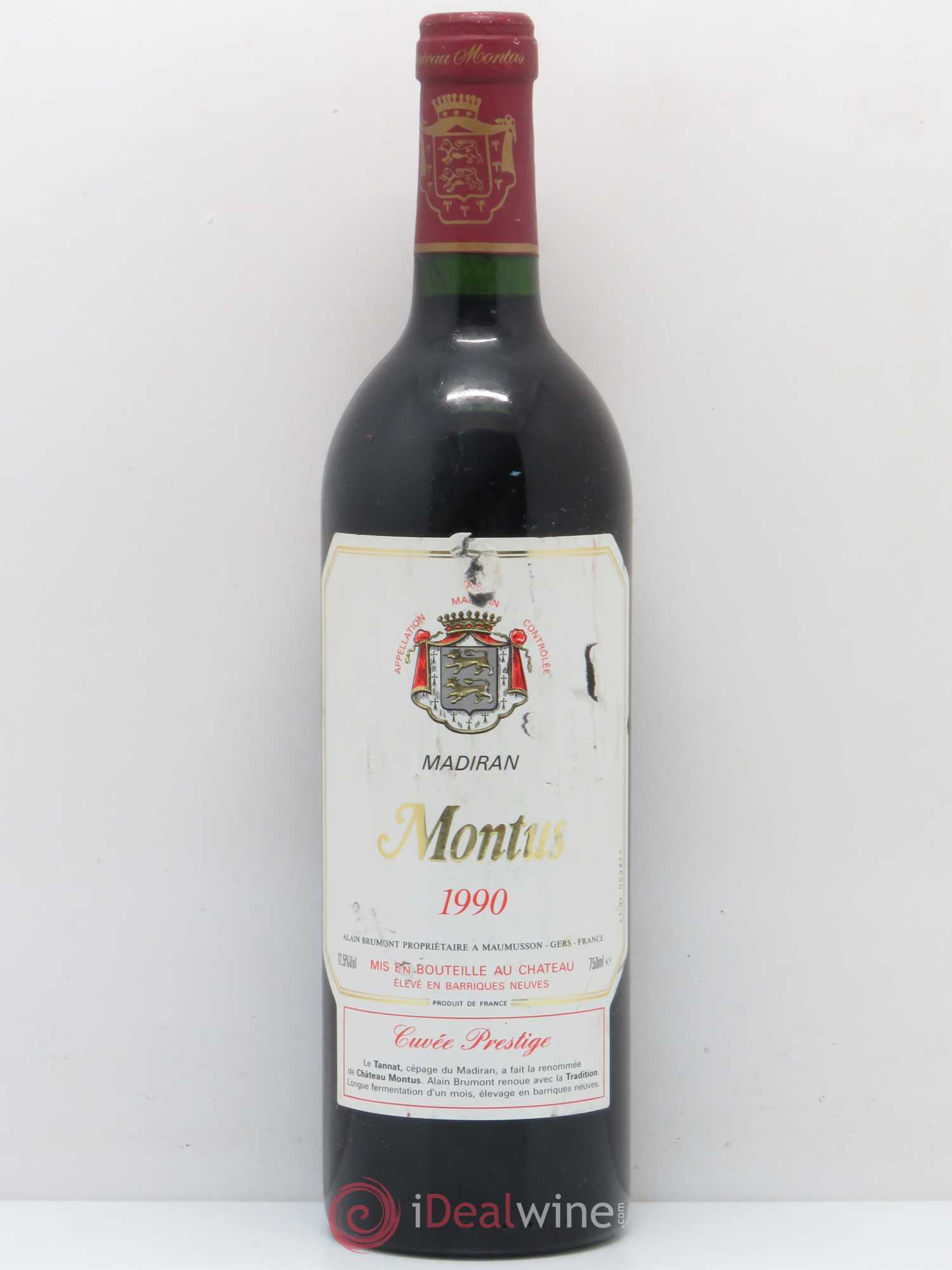 Madiran Château Montus-Prestige Alain Brumont 1990 - Lot de 1 bouteille - 0