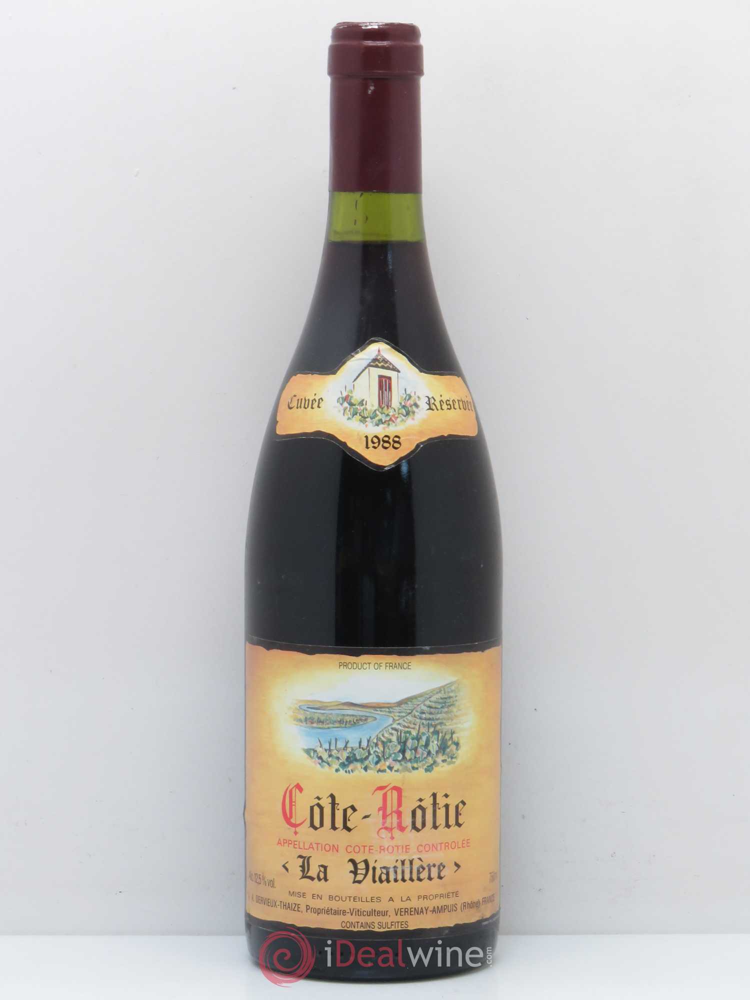 Côte-Rôtie La Viaillere Dervieux Thaize 1988 - Lot de 1 bouteille - 0