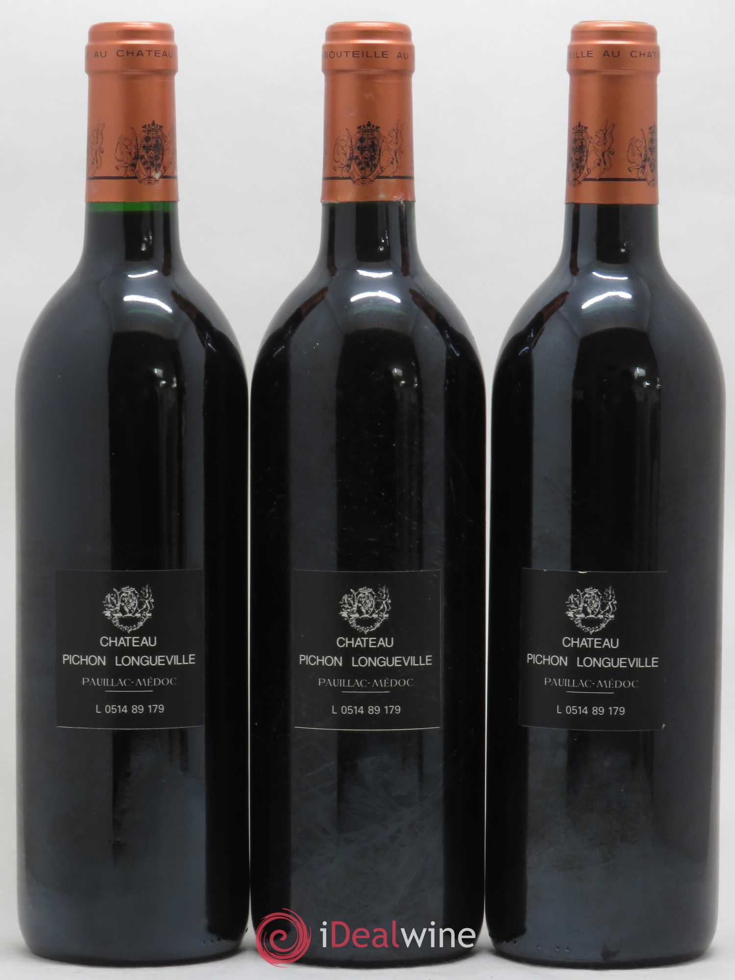 Pichon Longueville Baron 2ème Grand Cru Classé 1989 - Lot de 3 bouteilles - 1