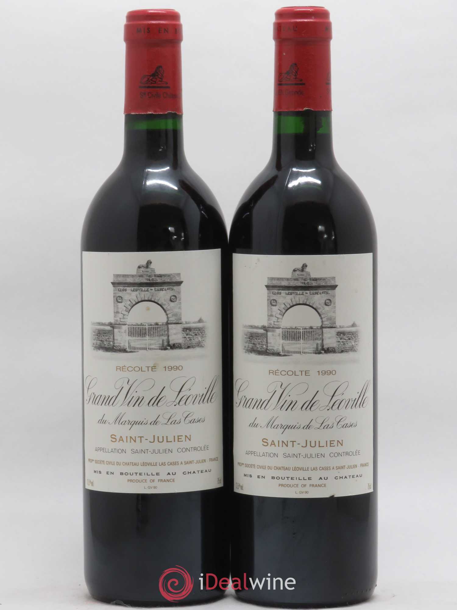 Château Léoville Las Cases 2ème Grand Cru Classé 1990 - Lot de 2 bouteilles - 0