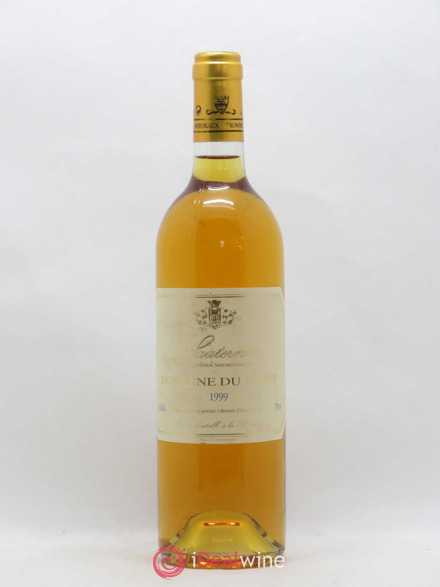 Sauternes Domaine du Pajot 1999 - Posten von 1 Flasche - 0