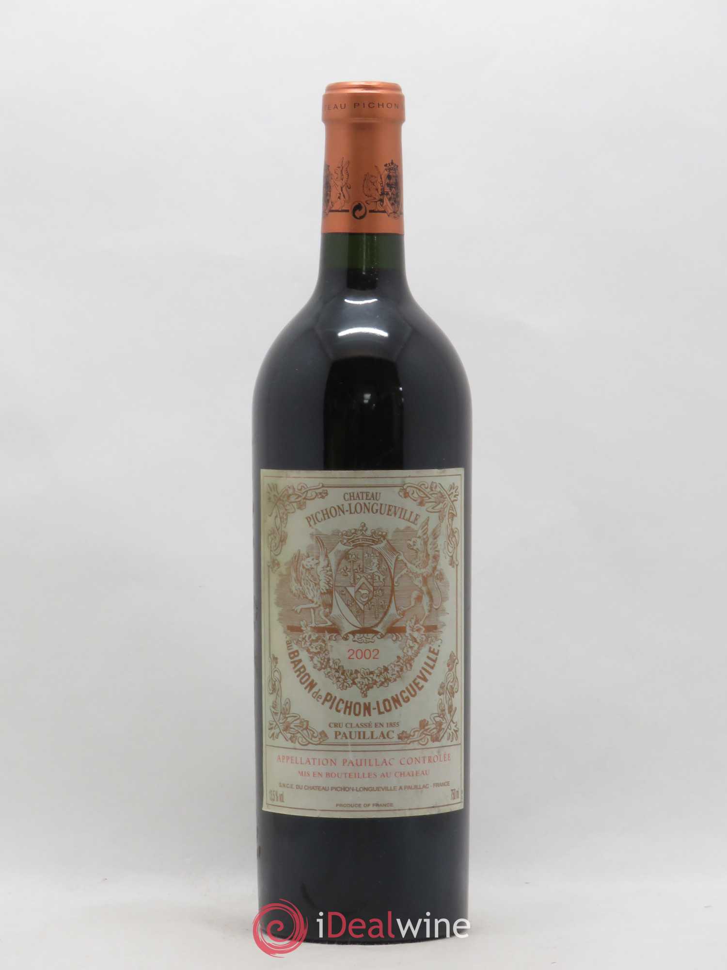 Pichon Longueville Baron 2ème Grand Cru Classé 2002 - Lot de 1 bouteille - 0