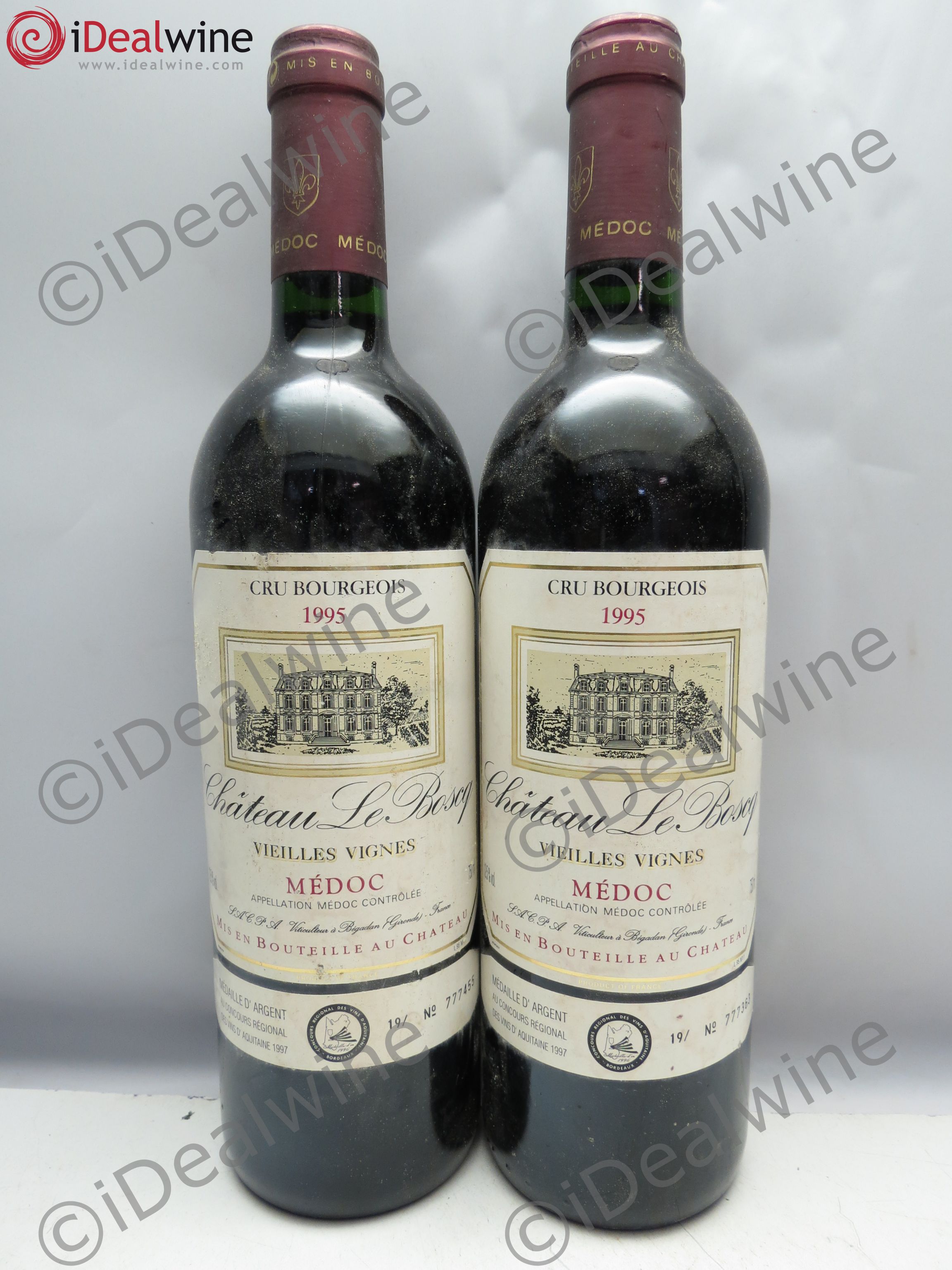 Médoc Château Le Boscq Vieilles Vignes 1995 - Posten von 2 Flaschen - 0