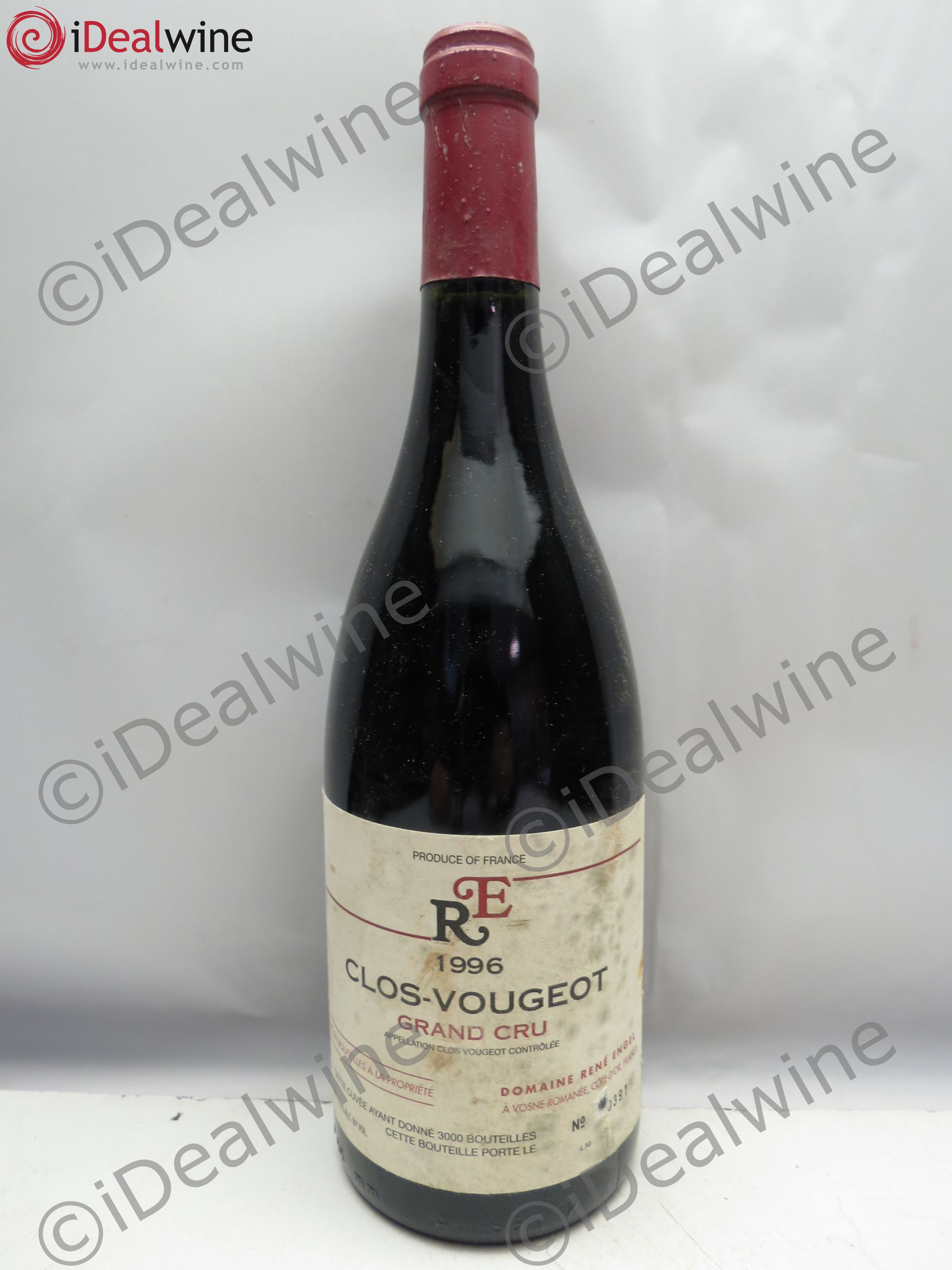 Clos de Vougeot Grand Cru Domaine René Engel - Domaine Eugénie 1996 - Lot de 1 bouteille - 0