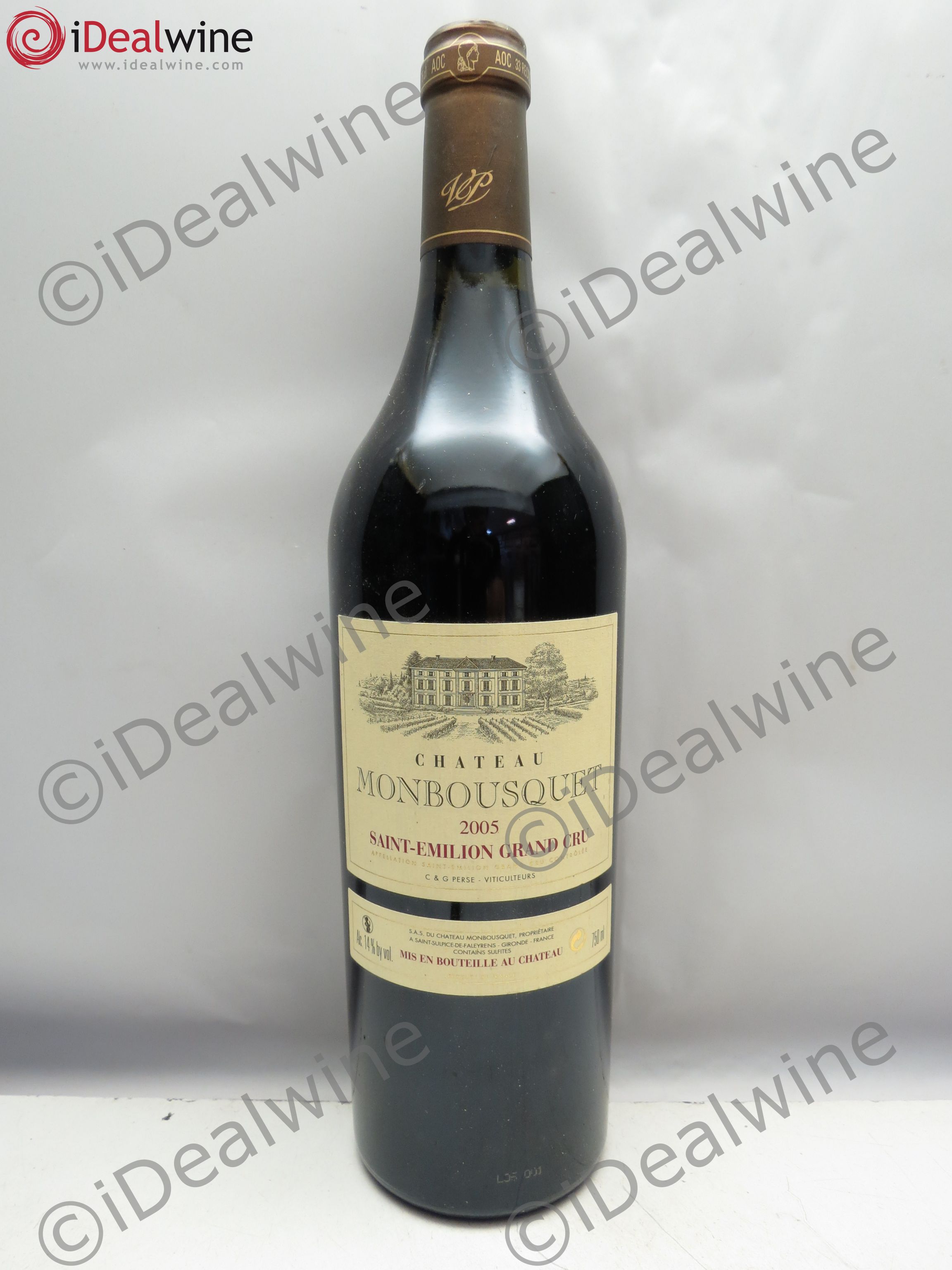 Château Monbousquet Grand Cru Classé 2005 - Lot de 1 bouteille - 0