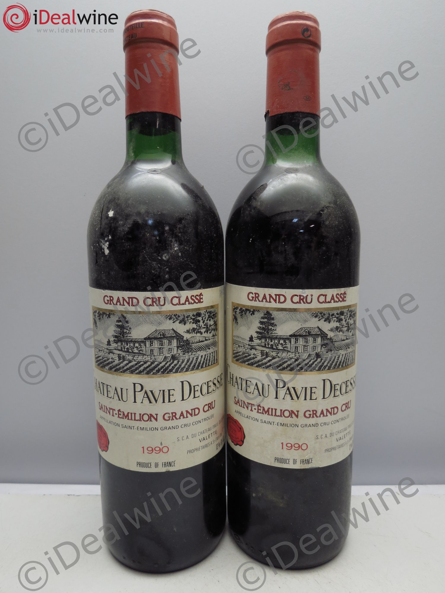 Château Pavie Decesse Grand Cru Classé Traces de stylo 1990 - Lot de 2 bouteilles - 0