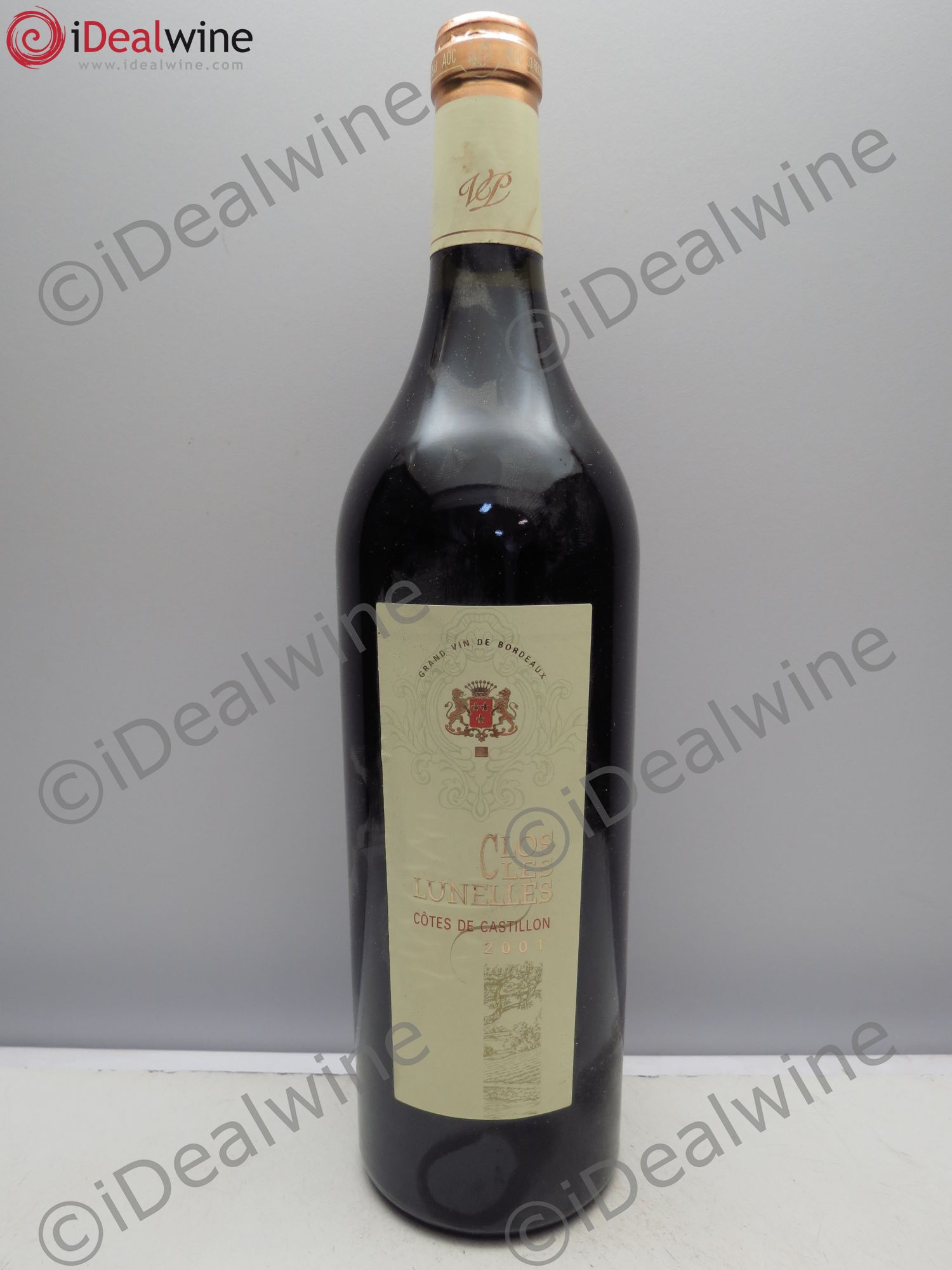 Castillon-Côtes-de-Bordeaux (Côtes-de-Castillon) Clos des Lunelles 2001 - Posten von 1 Flasche - 0