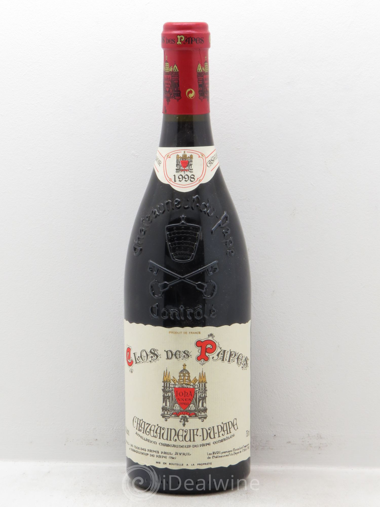Châteauneuf-du-Pape Clos des Papes - Paul Avril 1998 - Lot de 1 bouteille - 0